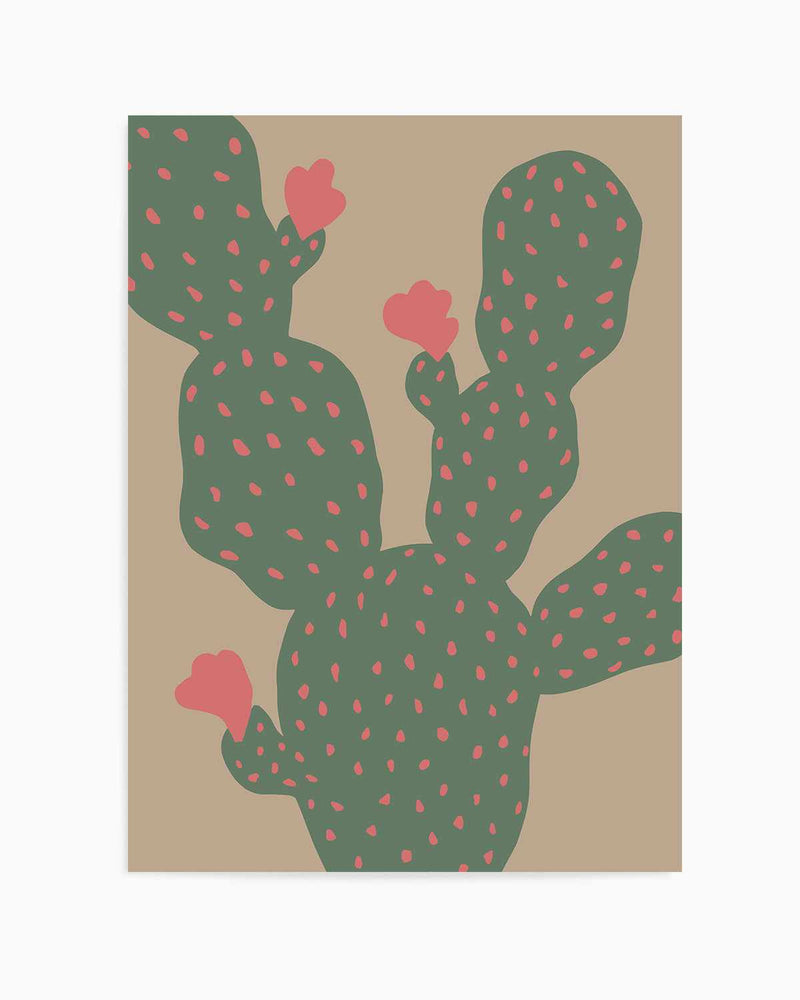 Green Cactus II Art Print