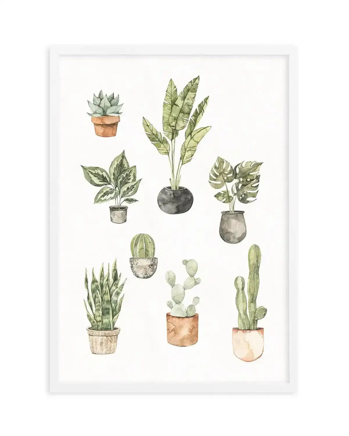 Green Friends Art Print-PRINT-Olive et Oriel-Olive et Oriel-A5 | 5.8" x 8.3" | 14.8 x 21cm-White-With White Border-Buy-Australian-Art-Prints-Online-with-Olive-et-Oriel-Your-Artwork-Specialists-Austrailia-Decorate-With-Coastal-Photo-Wall-Art-Prints-From-Our-Beach-House-Artwork-Collection-Fine-Poster-and-Framed-Artwork