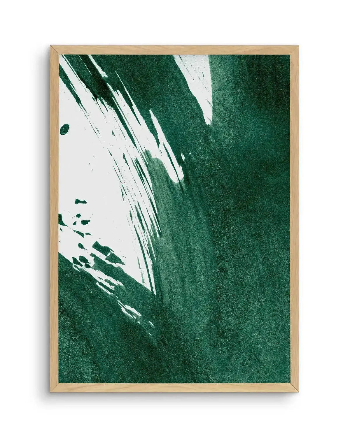 Green Paint Splash I Art Print-PRINT-Olive et Oriel-Olive et Oriel-A4 | 8.3" x 11.7" | 21 x 29.7cm-Oak-With White Border-Buy-Australian-Art-Prints-Online-with-Olive-et-Oriel-Your-Artwork-Specialists-Austrailia-Decorate-With-Coastal-Photo-Wall-Art-Prints-From-Our-Beach-House-Artwork-Collection-Fine-Poster-and-Framed-Artwork