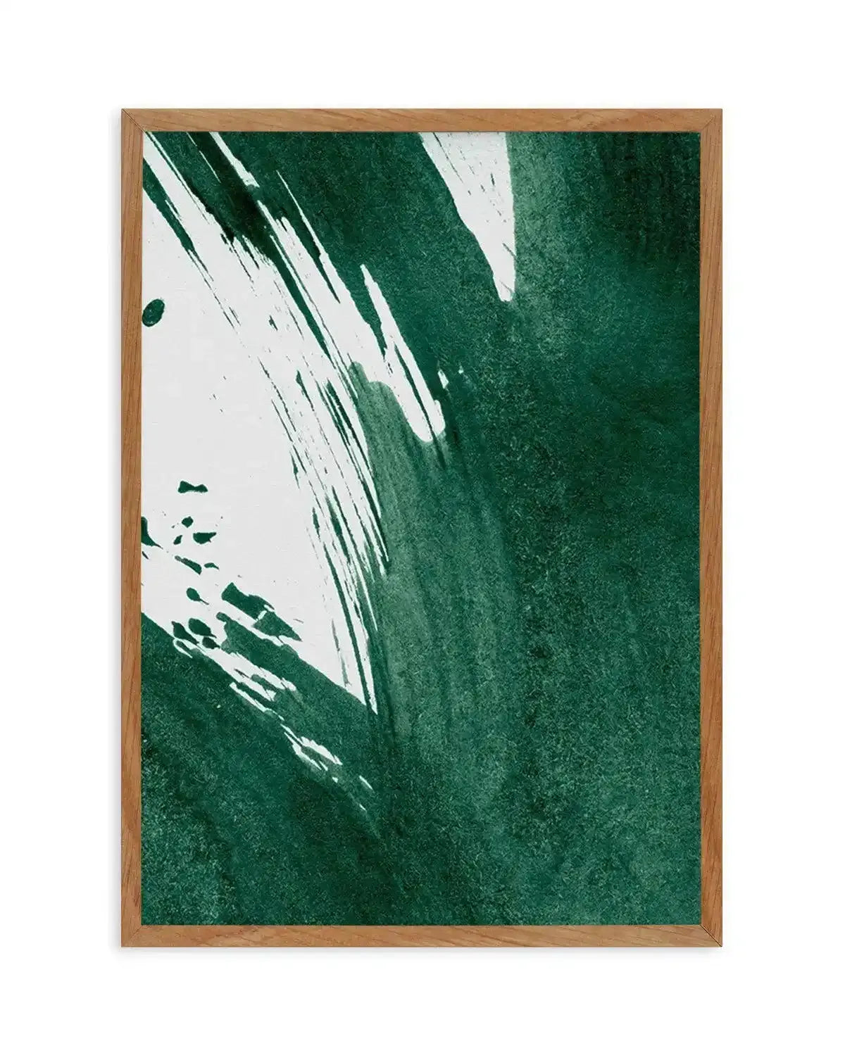 Green Paint Splash I Art Print-PRINT-Olive et Oriel-Olive et Oriel-50x70 cm | 19.6" x 27.5"-Walnut-With White Border-Buy-Australian-Art-Prints-Online-with-Olive-et-Oriel-Your-Artwork-Specialists-Austrailia-Decorate-With-Coastal-Photo-Wall-Art-Prints-From-Our-Beach-House-Artwork-Collection-Fine-Poster-and-Framed-Artwork
