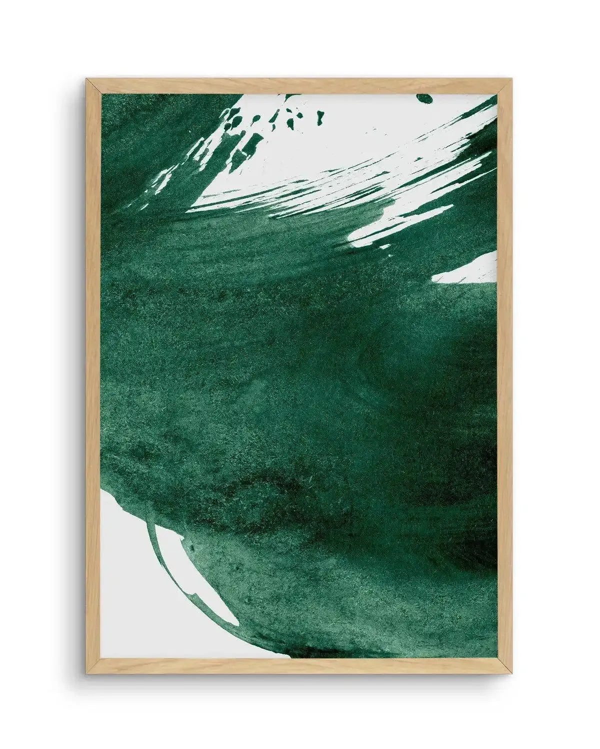 Green Paint Splash II Art Print-PRINT-Olive et Oriel-Olive et Oriel-A4 | 8.3" x 11.7" | 21 x 29.7cm-Oak-With White Border-Buy-Australian-Art-Prints-Online-with-Olive-et-Oriel-Your-Artwork-Specialists-Austrailia-Decorate-With-Coastal-Photo-Wall-Art-Prints-From-Our-Beach-House-Artwork-Collection-Fine-Poster-and-Framed-Artwork