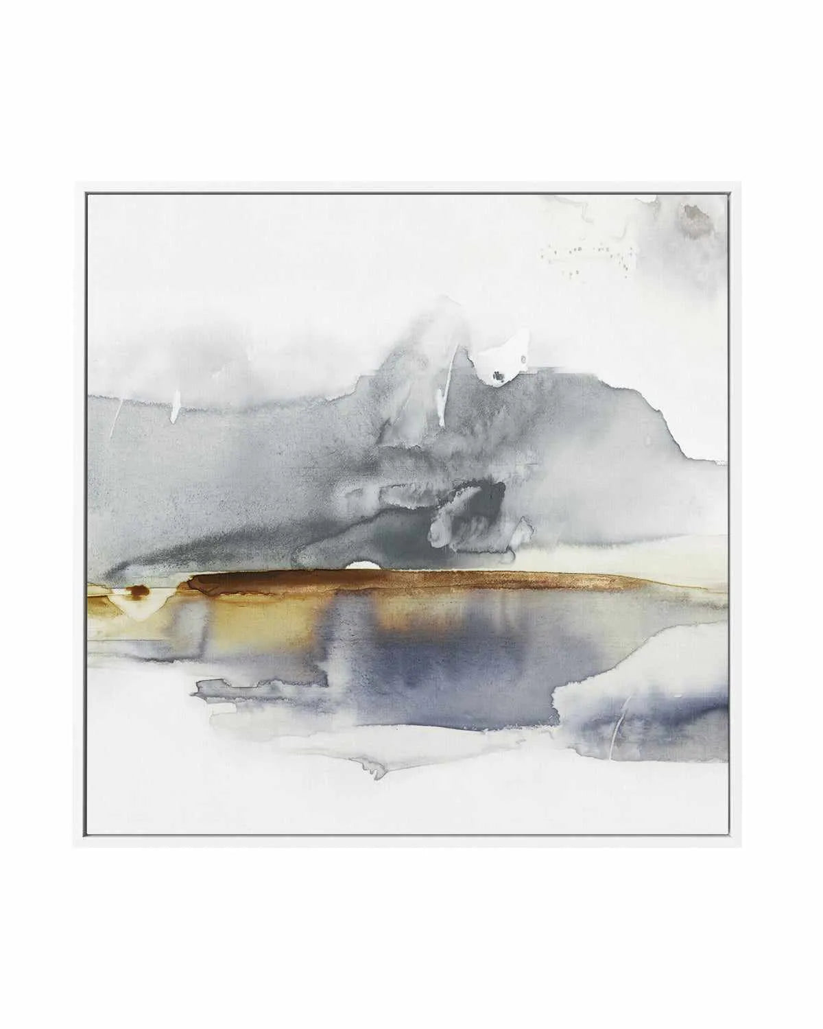 Grey Lunar II | Framed Canvas Art Print from Olive et Oriel where you can shop wallpaper and artworks online