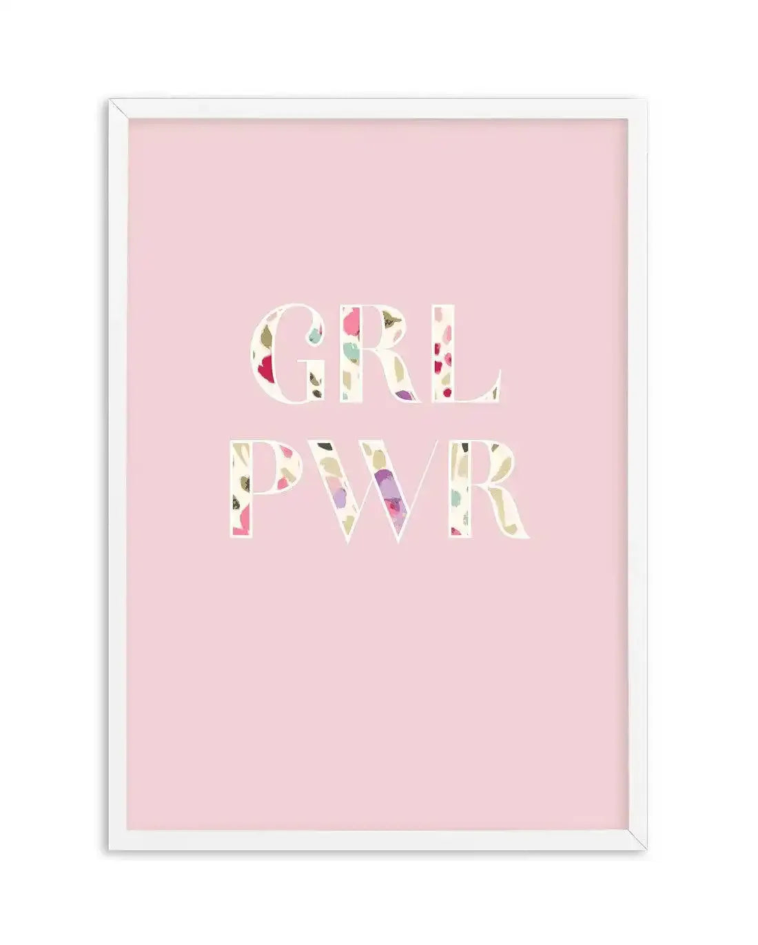 GRL PWER | Floral Art Print-PRINT-Olive et Oriel-Olive et Oriel-A5 | 5.8" x 8.3" | 14.8 x 21cm-White-With White Border-Buy-Australian-Art-Prints-Online-with-Olive-et-Oriel-Your-Artwork-Specialists-Austrailia-Decorate-With-Coastal-Photo-Wall-Art-Prints-From-Our-Beach-House-Artwork-Collection-Fine-Poster-and-Framed-Artwork