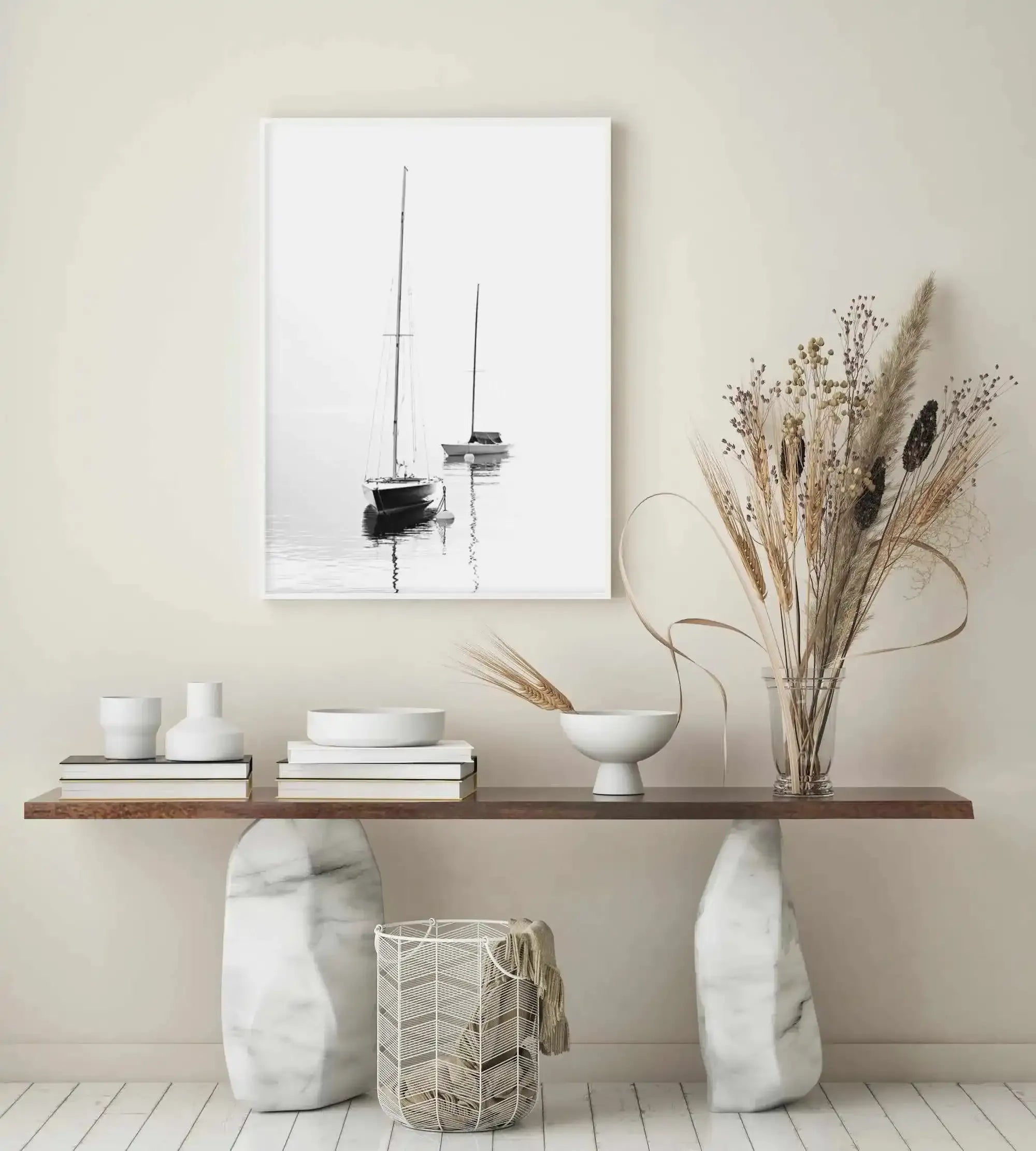 Hamptons Harbour Art Print-PRINT-Olive et Oriel-Olive et Oriel-Buy-Australian-Art-Prints-Online-with-Olive-et-Oriel-Your-Artwork-Specialists-Austrailia-Decorate-With-Coastal-Photo-Wall-Art-Prints-From-Our-Beach-House-Artwork-Collection-Fine-Poster-and-Framed-Artwork