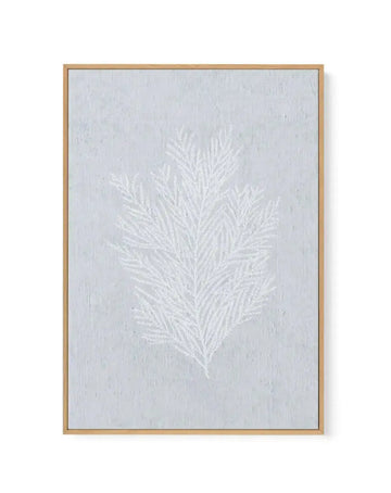 Hamptons Seaside Collection III White | Framed Canvas Art Print blue coastal art print