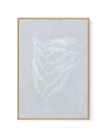 Hamptons Seaside Collection V White | Framed Canvas Art Print blue coastal art print