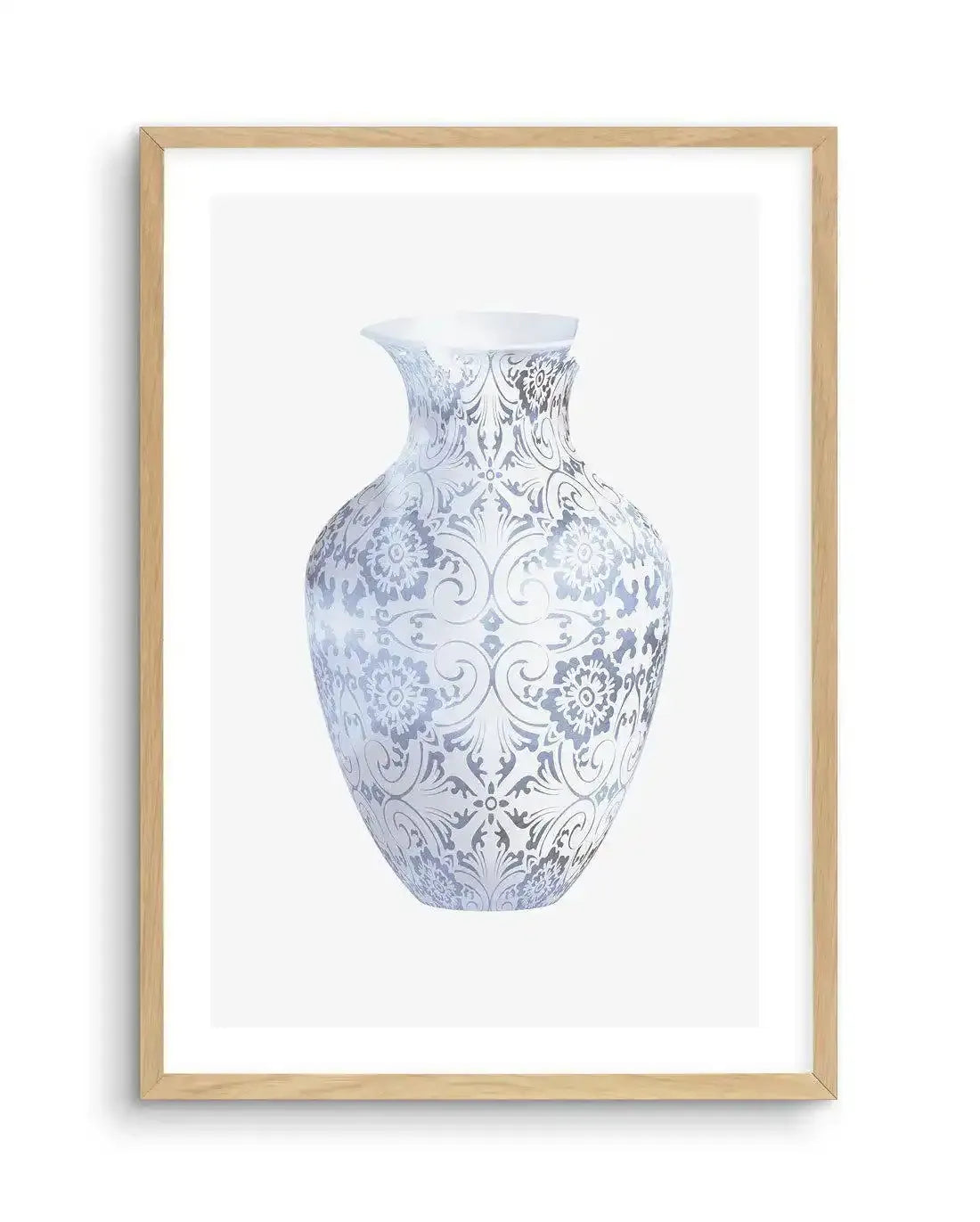 Hamptons Vase II Art Print-PRINT-Olive et Oriel-Olive et Oriel-A5 | 5.8" x 8.3" | 14.8 x 21cm-Oak-With White Border-Buy-Australian-Art-Prints-Online-with-Olive-et-Oriel-Your-Artwork-Specialists-Austrailia-Decorate-With-Coastal-Photo-Wall-Art-Prints-From-Our-Beach-House-Artwork-Collection-Fine-Poster-and-Framed-Artwork