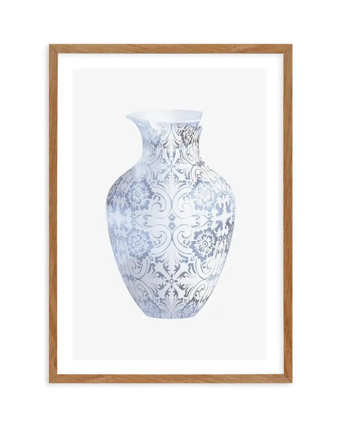 Hamptons Vase II Art Print-PRINT-Olive et Oriel-Olive et Oriel-50x70 cm | 19.6" x 27.5"-Walnut-With White Border-Buy-Australian-Art-Prints-Online-with-Olive-et-Oriel-Your-Artwork-Specialists-Austrailia-Decorate-With-Coastal-Photo-Wall-Art-Prints-From-Our-Beach-House-Artwork-Collection-Fine-Poster-and-Framed-Artwork