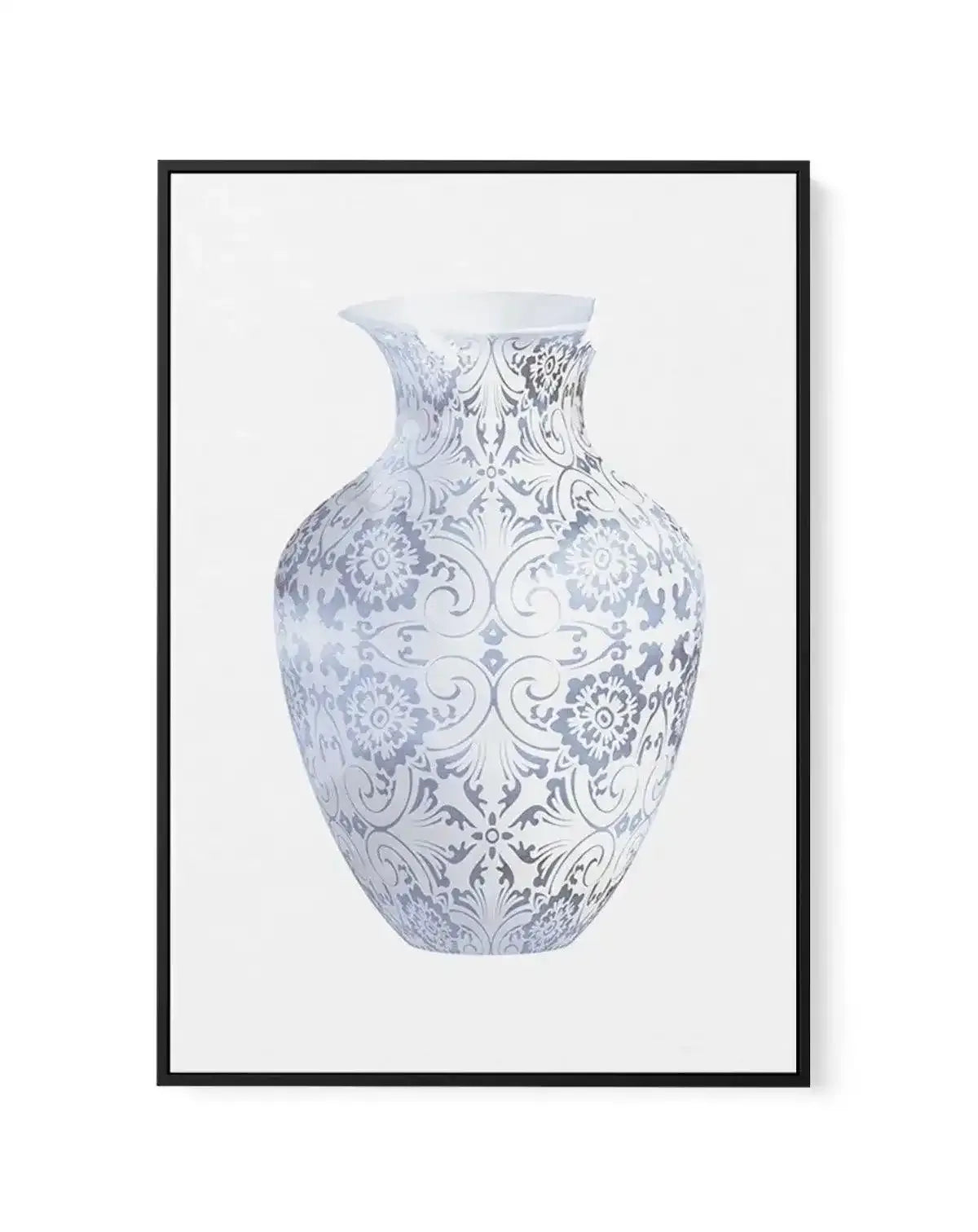 Hamptons Vase II | Framed Canvas-CANVAS-You can shop wall art online with Olive et Oriel for everything from abstract art to fun kids wall art. Our beautiful modern art prints and canvas art are available from large canvas prints to wall art paintings and our proudly Australian artwork collection offers only the highest quality framed large wall art and canvas art Australia - You can buy fashion photography prints or Hampton print posters and paintings on canvas from Olive et Oriel and have them