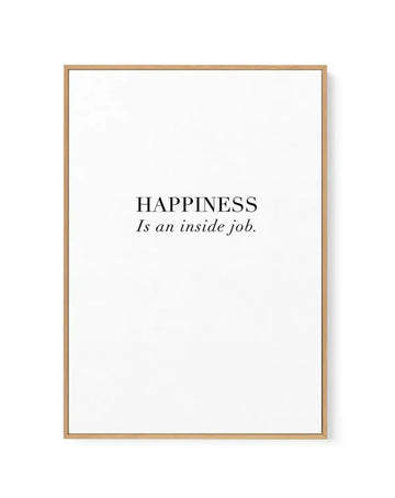 Happiness Is | Framed Canvas-CANVAS-You can shop wall art online with Olive et Oriel for everything from abstract art to fun kids wall art. Our beautiful modern art prints and canvas art are available from large canvas prints to wall art paintings and our proudly Australian artwork collection offers only the highest quality framed large wall art and canvas art Australia - You can buy fashion photography prints or Hampton print posters and paintings on canvas from Olive et Oriel and have them del