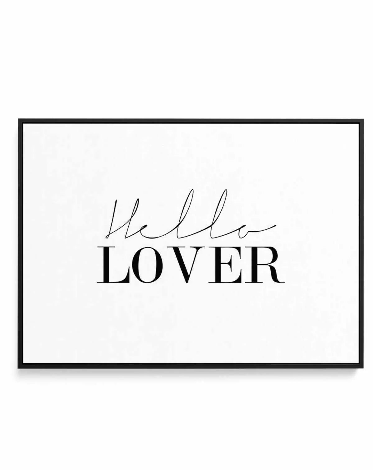 Hello Lover | LS | Framed Canvas-CANVAS-You can shop wall art online with Olive et Oriel for everything from abstract art to fun kids wall art. Our beautiful modern art prints and canvas art are available from large canvas prints to wall art paintings and our proudly Australian artwork collection offers only the highest quality framed large wall art and canvas art Australia - You can buy fashion photography prints or Hampton print posters and paintings on canvas from Olive et Oriel and have them