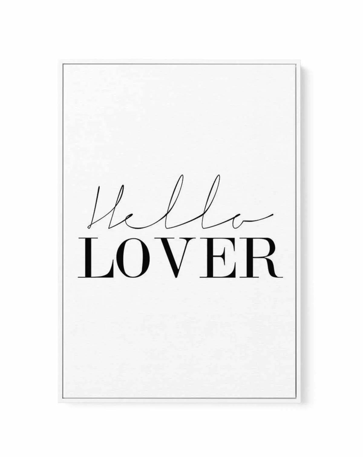 Hello Lover | PT | Framed Canvas-CANVAS-You can shop wall art online with Olive et Oriel for everything from abstract art to fun kids wall art. Our beautiful modern art prints and canvas art are available from large canvas prints to wall art paintings and our proudly Australian artwork collection offers only the highest quality framed large wall art and canvas art Australia - You can buy fashion photography prints or Hampton print posters and paintings on canvas from Olive et Oriel and have them
