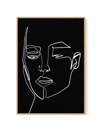 Her Contours II | B&W | Framed Canvas-CANVAS-You can shop wall art online with Olive et Oriel for everything from abstract art to fun kids wall art. Our beautiful modern art prints and canvas art are available from large canvas prints to wall art paintings and our proudly Australian artwork collection offers only the highest quality framed large wall art and canvas art Australia - You can buy fashion photography prints or Hampton print posters and paintings on canvas from Olive et Oriel and have