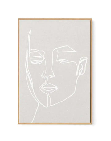 Her Contours II | Stone | Framed Canvas-CANVAS-You can shop wall art online with Olive et Oriel for everything from abstract art to fun kids wall art. Our beautiful modern art prints and canvas art are available from large canvas prints to wall art paintings and our proudly Australian artwork collection offers only the highest quality framed large wall art and canvas art Australia - You can buy fashion photography prints or Hampton print posters and paintings on canvas from Olive et Oriel and ha