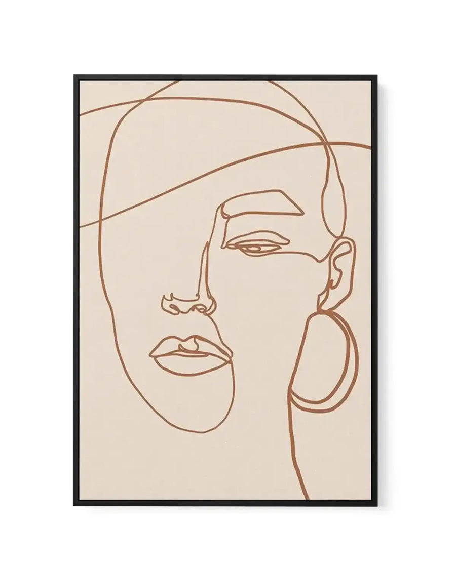 Her Contours II | Terracotta | Framed Canvas-CANVAS-You can shop wall art online with Olive et Oriel for everything from abstract art to fun kids wall art. Our beautiful modern art prints and canvas art are available from large canvas prints to wall art paintings and our proudly Australian artwork collection offers only the highest quality framed large wall art and canvas art Australia - You can buy fashion photography prints or Hampton print posters and paintings on canvas from Olive et Oriel a