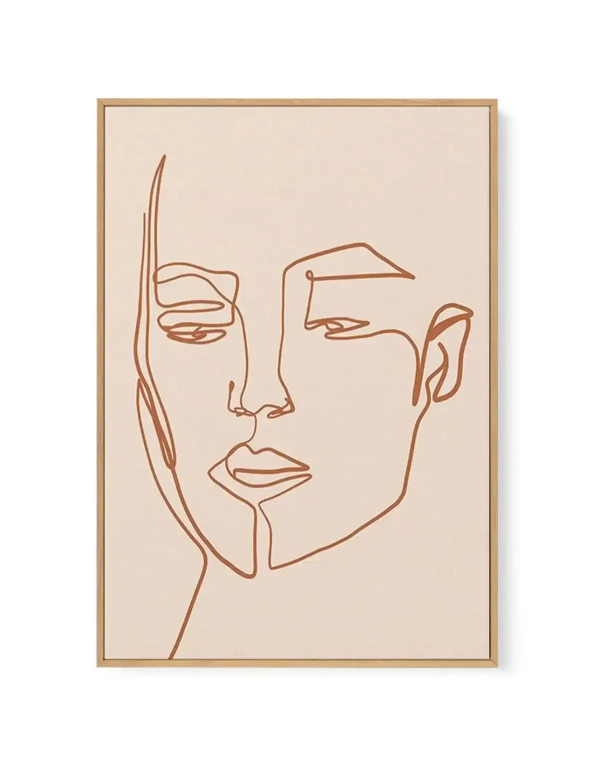 Her Contours | Terracotta | Framed Canvas-CANVAS-You can shop wall art online with Olive et Oriel for everything from abstract art to fun kids wall art. Our beautiful modern art prints and canvas art are available from large canvas prints to wall art paintings and our proudly Australian artwork collection offers only the highest quality framed large wall art and canvas art Australia - You can buy fashion photography prints or Hampton print posters and paintings on canvas from Olive et Oriel and 