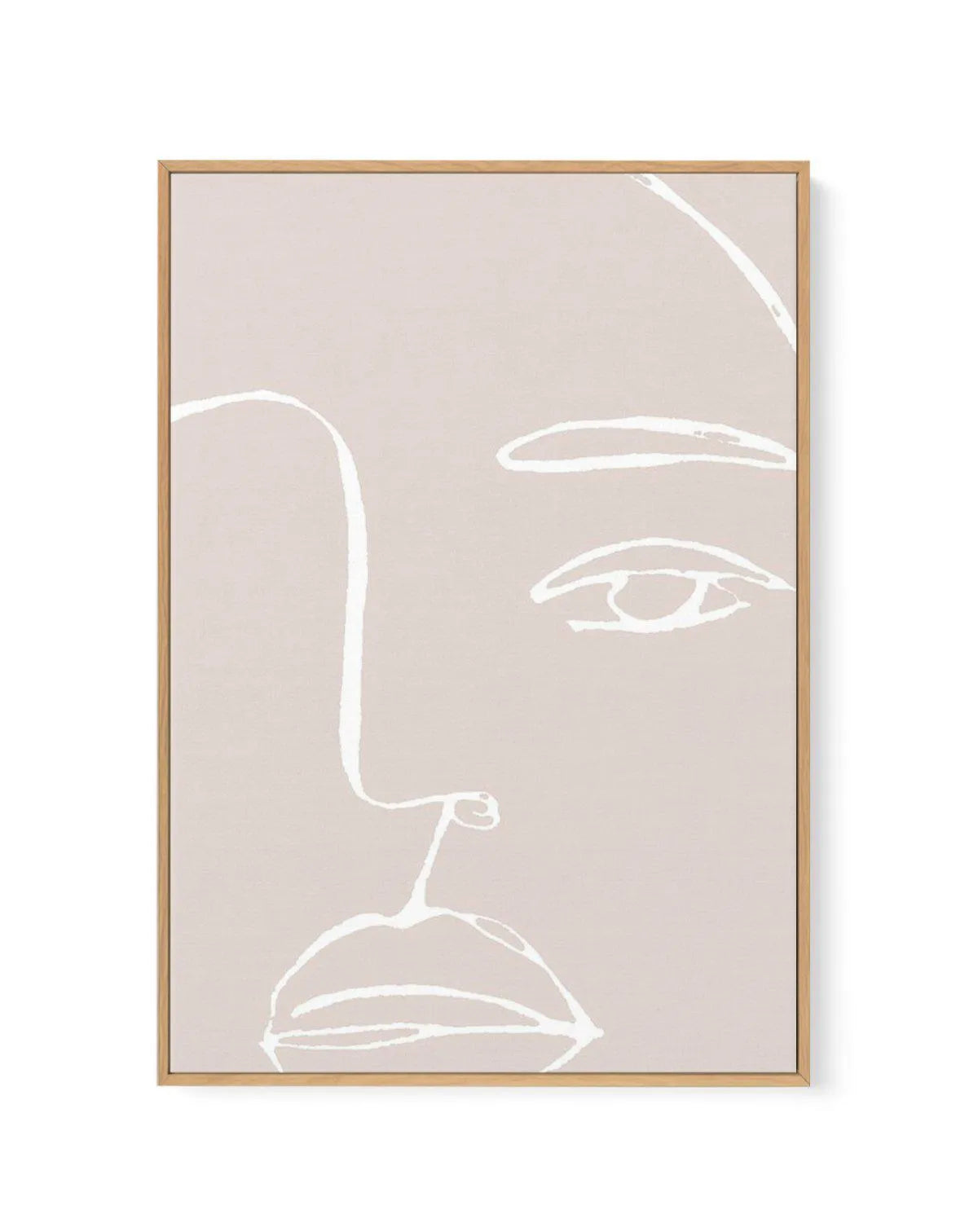Her Face | Line Art | Framed Canvas-CANVAS-You can shop wall art online with Olive et Oriel for everything from abstract art to fun kids wall art. Our beautiful modern art prints and canvas art are available from large canvas prints to wall art paintings and our proudly Australian artwork collection offers only the highest quality framed large wall art and canvas art Australia - You can buy fashion photography prints or Hampton print posters and paintings on canvas from Olive et Oriel and have t