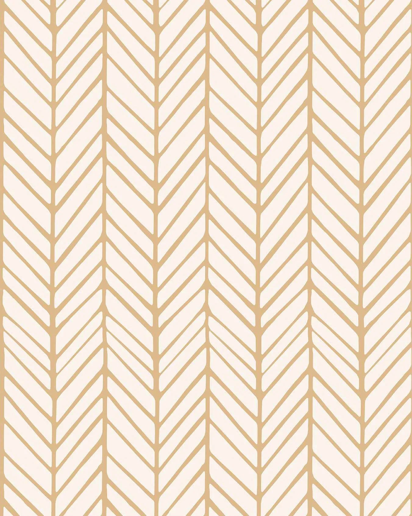 Chevron Wallpaper in Caramel from Olive et Oriel where you can shop wallpaper and artworks online