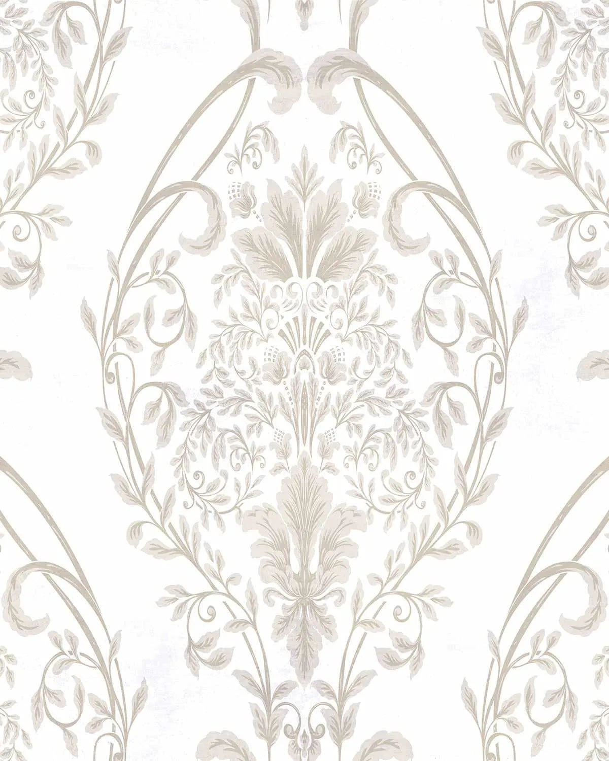 Luxe Damask Wallpaper from Olive et Oriel where you can shop wallpaper and artworks online