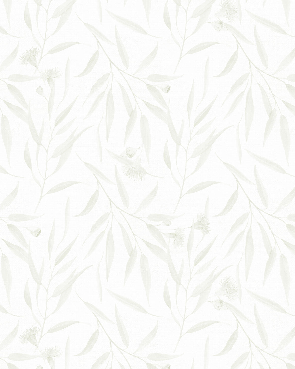 Australiana Foliage in Eucalyptus Green Wallpaper