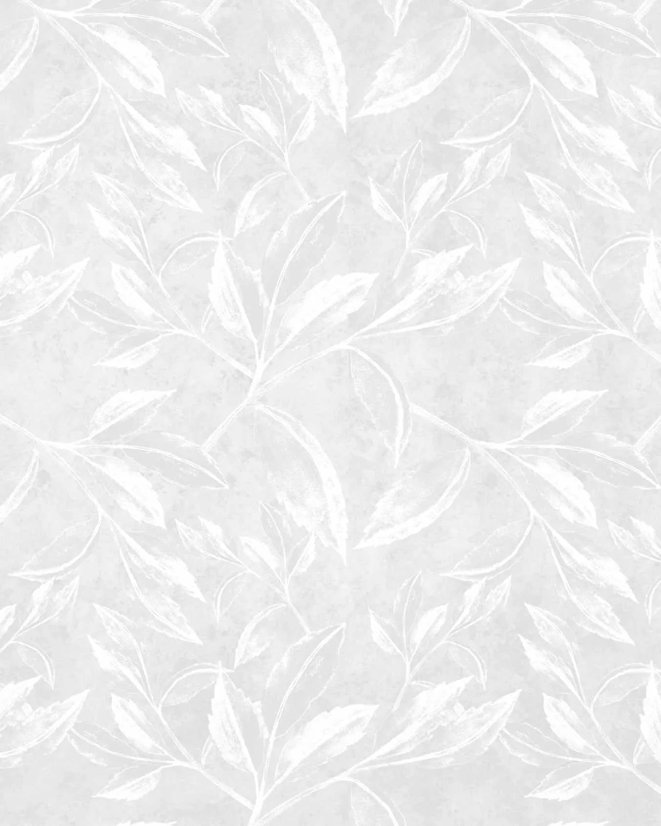 Autumn Leaves Wallpaper in Soft Grey from Olive et Oriel where you can shop wallpaper and artworks online
