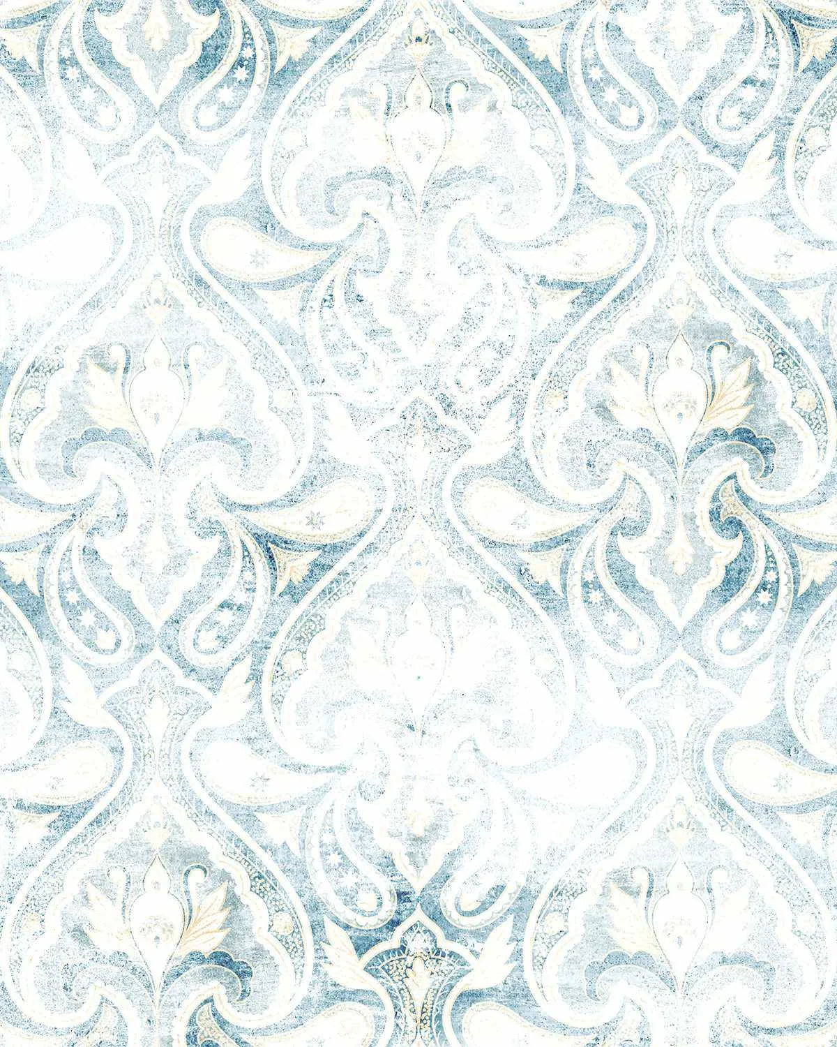 Paisley Damask Wallpaper from Olive et Oriel where you can shop wallpaper and artworks online