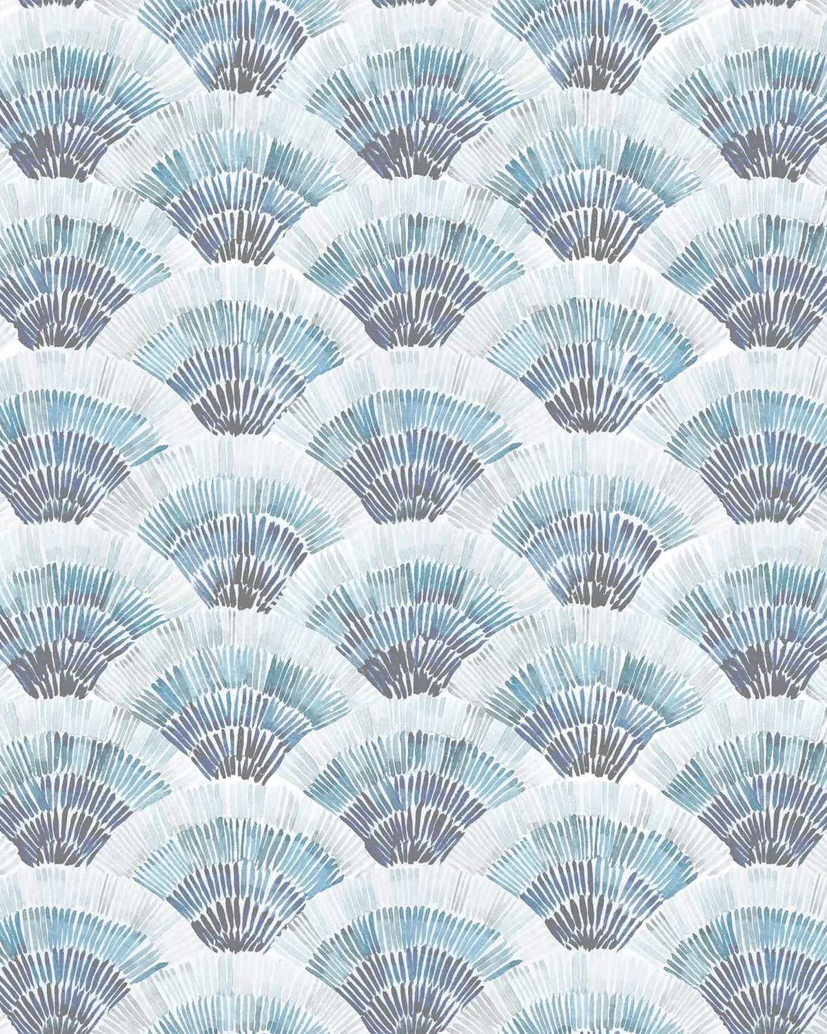 Watercolour Fans Wallpaper from Olive et Oriel where you can shop wallpaper and artworks online