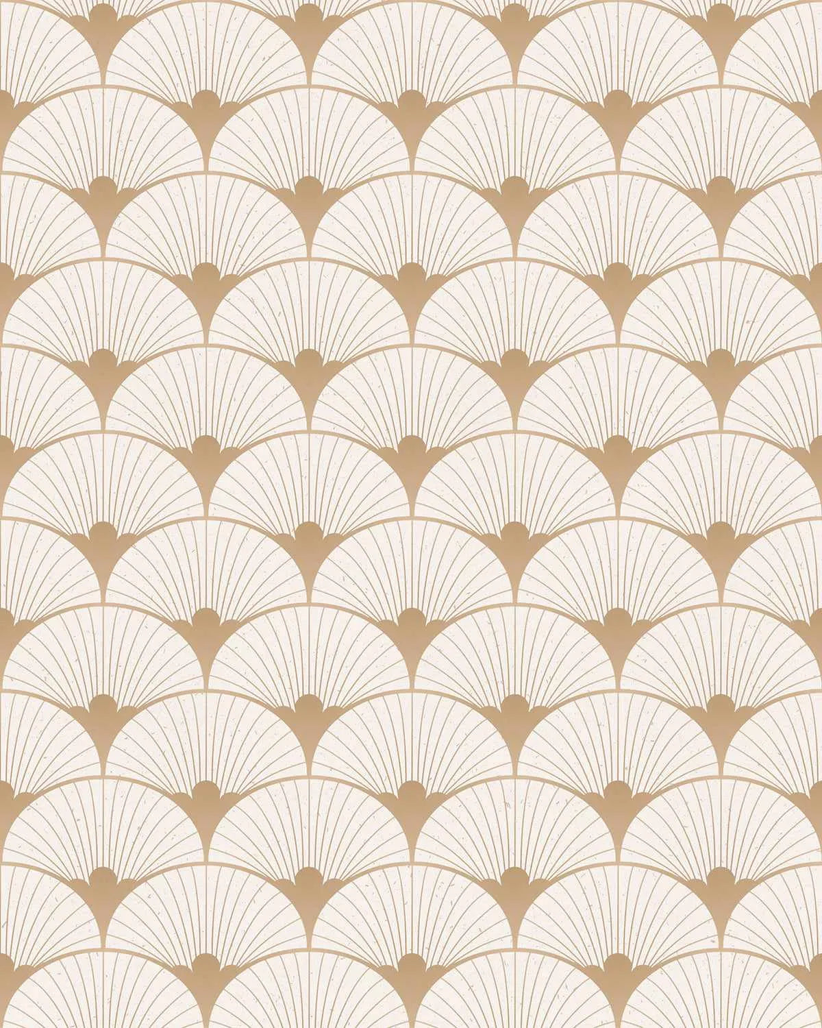 Gatsby Scallops Wallpaper from Olive et Oriel where you can shop wallpaper and artworks online