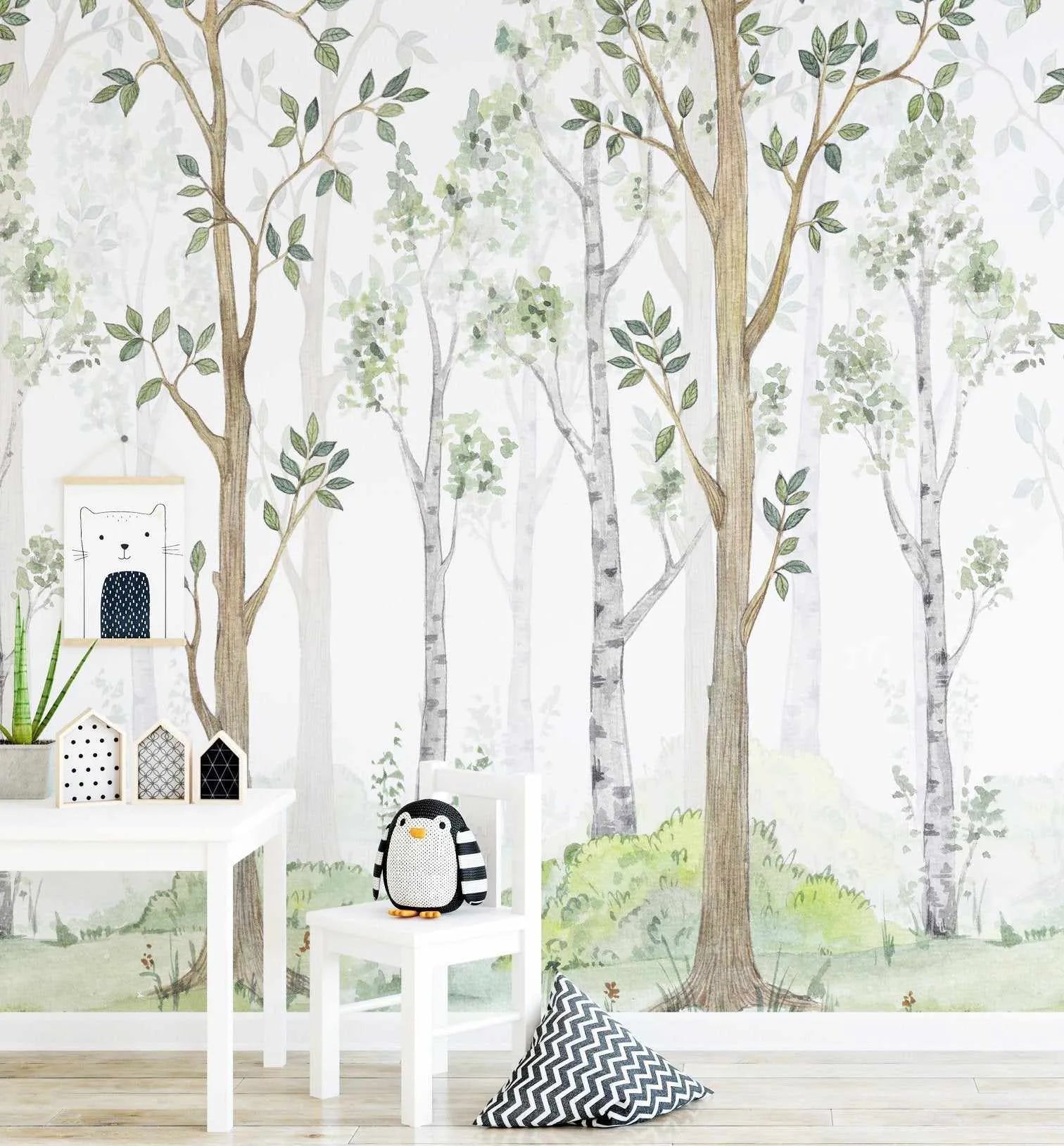 Hidden Forest Wallpaper Mural-Wallpaper-Buy Kids Removable Wallpaper Online Our Custom Made Children√¢‚Ç¨‚Ñ¢s Wallpapers Are A Fun Way To Decorate And Enhance Boys Bedroom Decor And Girls Bedrooms They Are An Amazing Addition To Your Kids Bedroom Walls Our Collection of Kids Wallpaper Is Sure To Transform Your Kids Rooms Interior Style From Pink Wallpaper To Dinosaur Wallpaper Even Marble Wallpapers For Teen Boys Shop Peel And Stick Wallpaper Online Today With Olive et Oriel