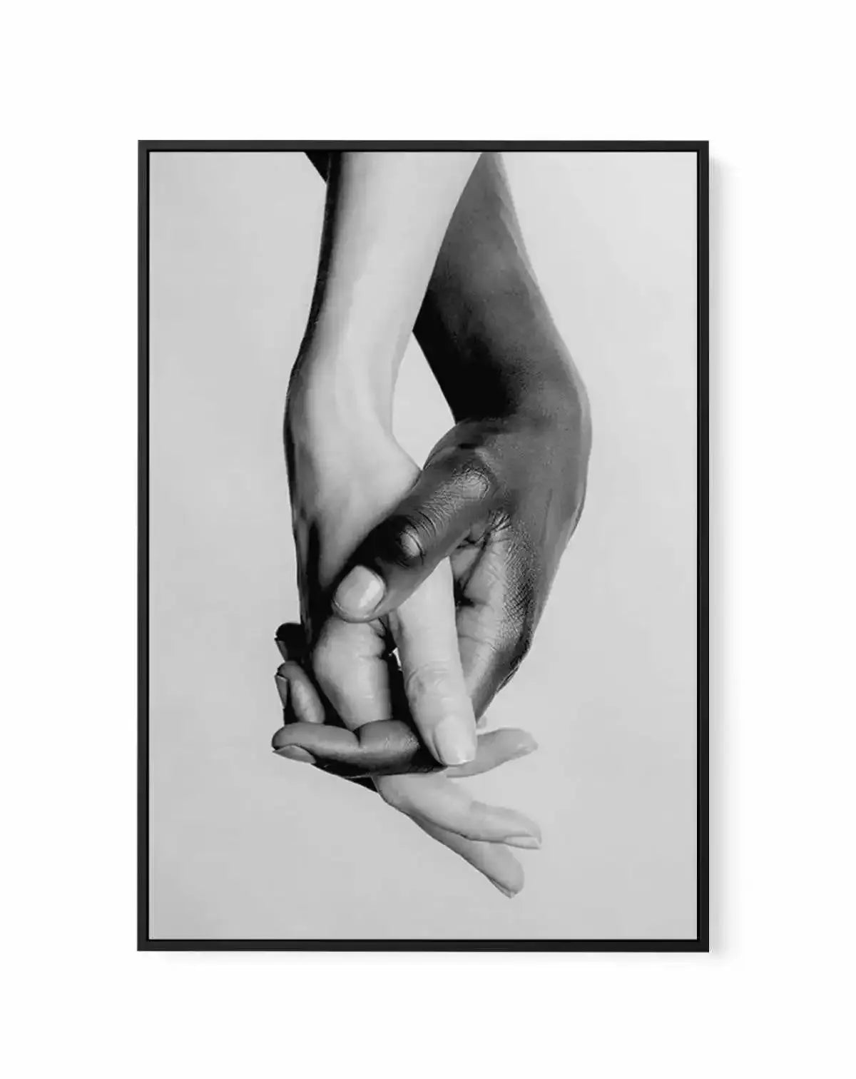Holding Hands II | Framed Canvas-CANVAS-You can shop wall art online with Olive et Oriel for everything from abstract art to fun kids wall art. Our beautiful modern art prints and canvas art are available from large canvas prints to wall art paintings and our proudly Australian artwork collection offers only the highest quality framed large wall art and canvas art Australia - You can buy fashion photography prints or Hampton print posters and paintings on canvas from Olive et Oriel and have them