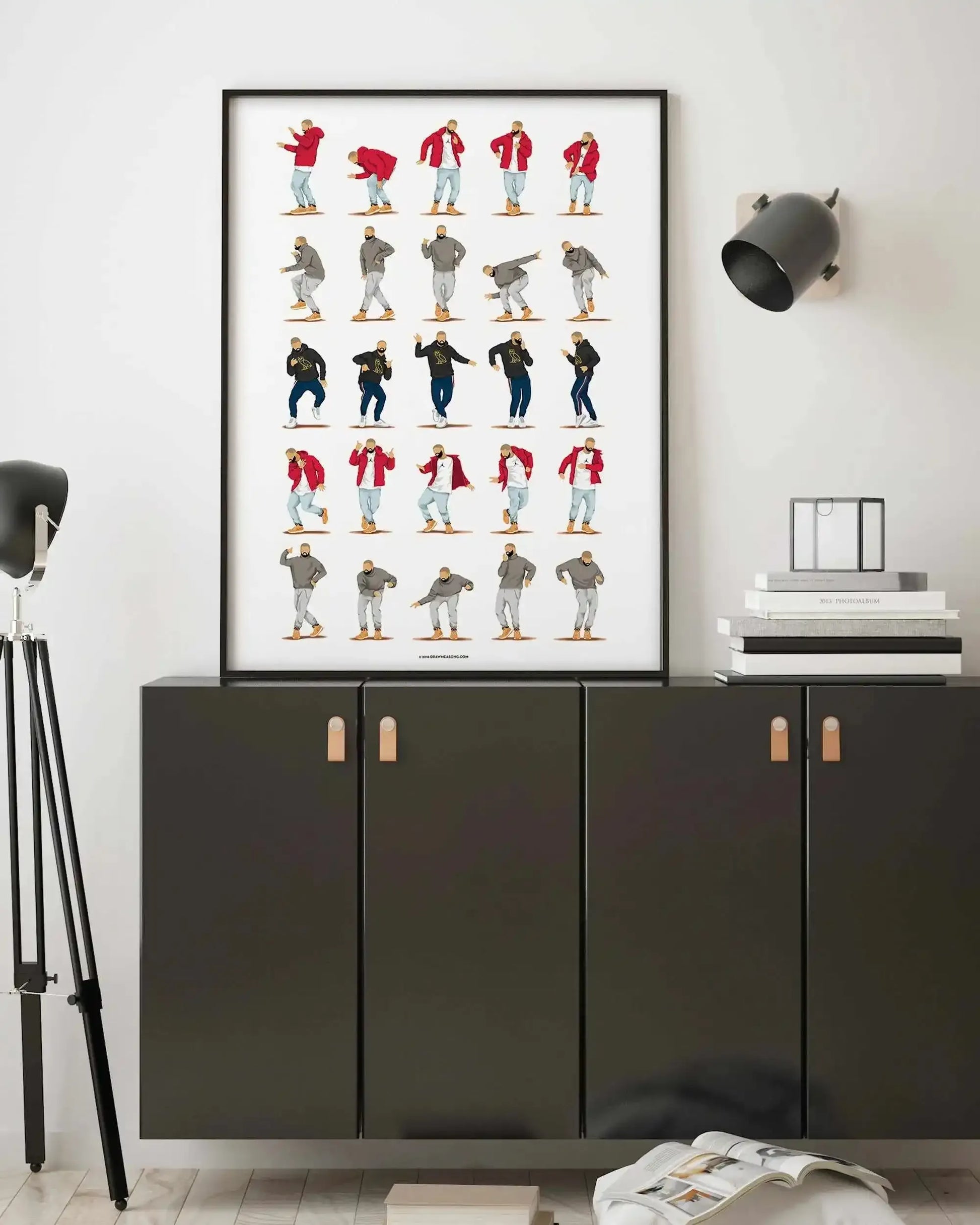 Hotline Bling | Draw Me A Song Collection Art Print-PRINT-Olive et Oriel-Olive et Oriel-Buy-Australian-Art-Prints-Online-with-Olive-et-Oriel-Your-Artwork-Specialists-Austrailia-Decorate-With-Coastal-Photo-Wall-Art-Prints-From-Our-Beach-House-Artwork-Collection-Fine-Poster-and-Framed-Artwork