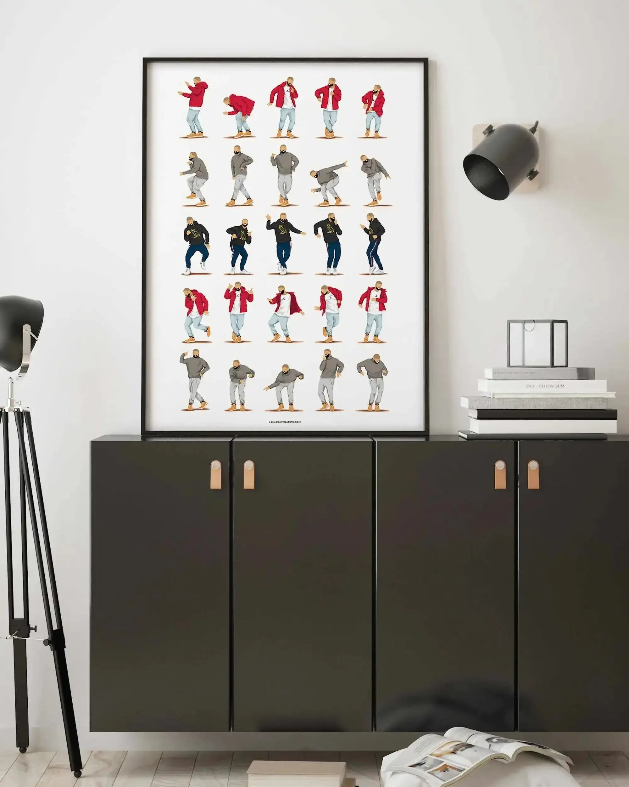 Hotline Bling | Draw Me A Song Collection Art Print-PRINT-Olive et Oriel-Olive et Oriel-Buy-Australian-Art-Prints-Online-with-Olive-et-Oriel-Your-Artwork-Specialists-Austrailia-Decorate-With-Coastal-Photo-Wall-Art-Prints-From-Our-Beach-House-Artwork-Collection-Fine-Poster-and-Framed-Artwork