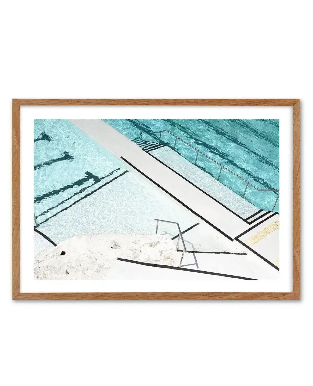 Icebergs Strips Art Print-PRINT-Olive et Oriel-Olive et Oriel-50x70 cm | 19.6" x 27.5"-Walnut-With White Border-Buy-Australian-Art-Prints-Online-with-Olive-et-Oriel-Your-Artwork-Specialists-Austrailia-Decorate-With-Coastal-Photo-Wall-Art-Prints-From-Our-Beach-House-Artwork-Collection-Fine-Poster-and-Framed-Artwork