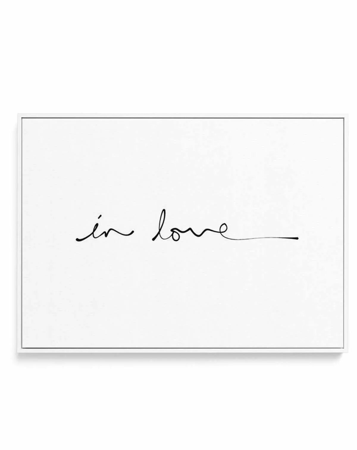 In Love (Hand scripted) | Framed Canvas-CANVAS-You can shop wall art online with Olive et Oriel for everything from abstract art to fun kids wall art. Our beautiful modern art prints and canvas art are available from large canvas prints to wall art paintings and our proudly Australian artwork collection offers only the highest quality framed large wall art and canvas art Australia - You can buy fashion photography prints or Hampton print posters and paintings on canvas from Olive et Oriel and ha