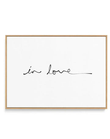 In Love (Hand scripted) | Framed Canvas-CANVAS-You can shop wall art online with Olive et Oriel for everything from abstract art to fun kids wall art. Our beautiful modern art prints and canvas art are available from large canvas prints to wall art paintings and our proudly Australian artwork collection offers only the highest quality framed large wall art and canvas art Australia - You can buy fashion photography prints or Hampton print posters and paintings on canvas from Olive et Oriel and ha
