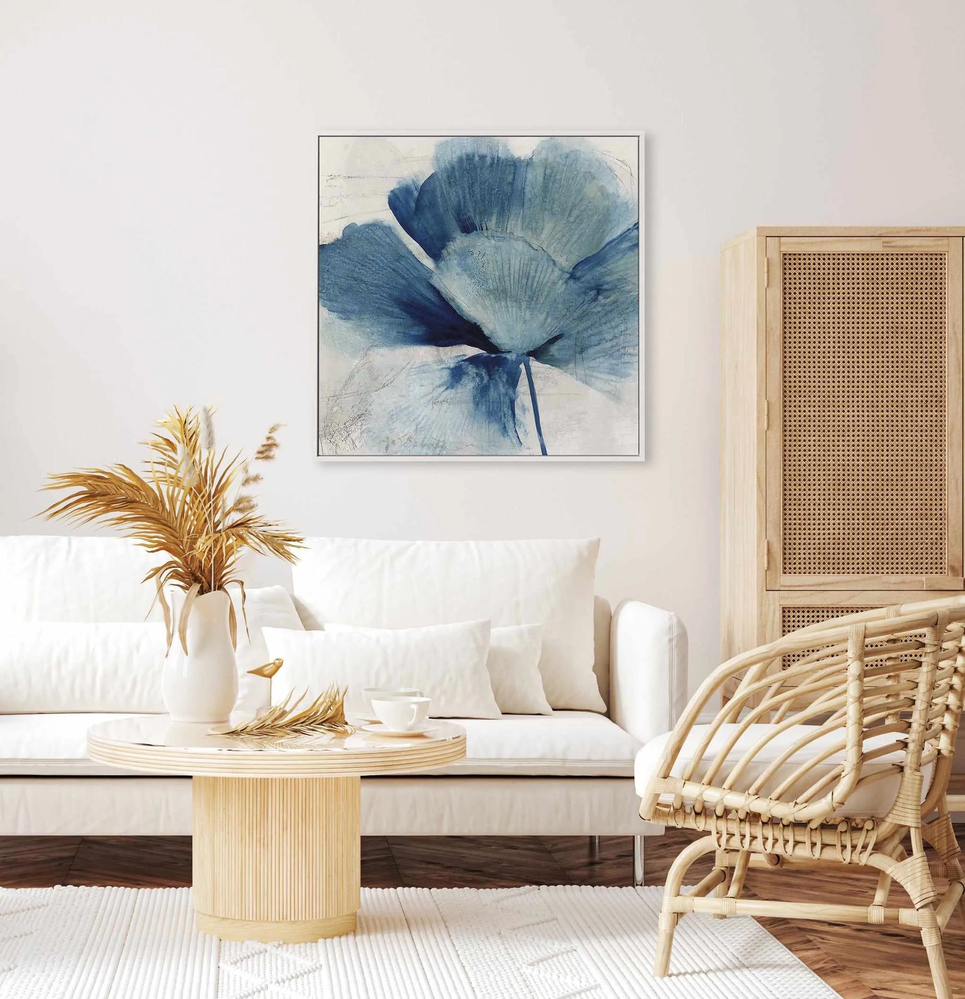 Inky Flower II | Framed Canvas Art Print from Olive et Oriel where you can shop wallpaper and artworks online