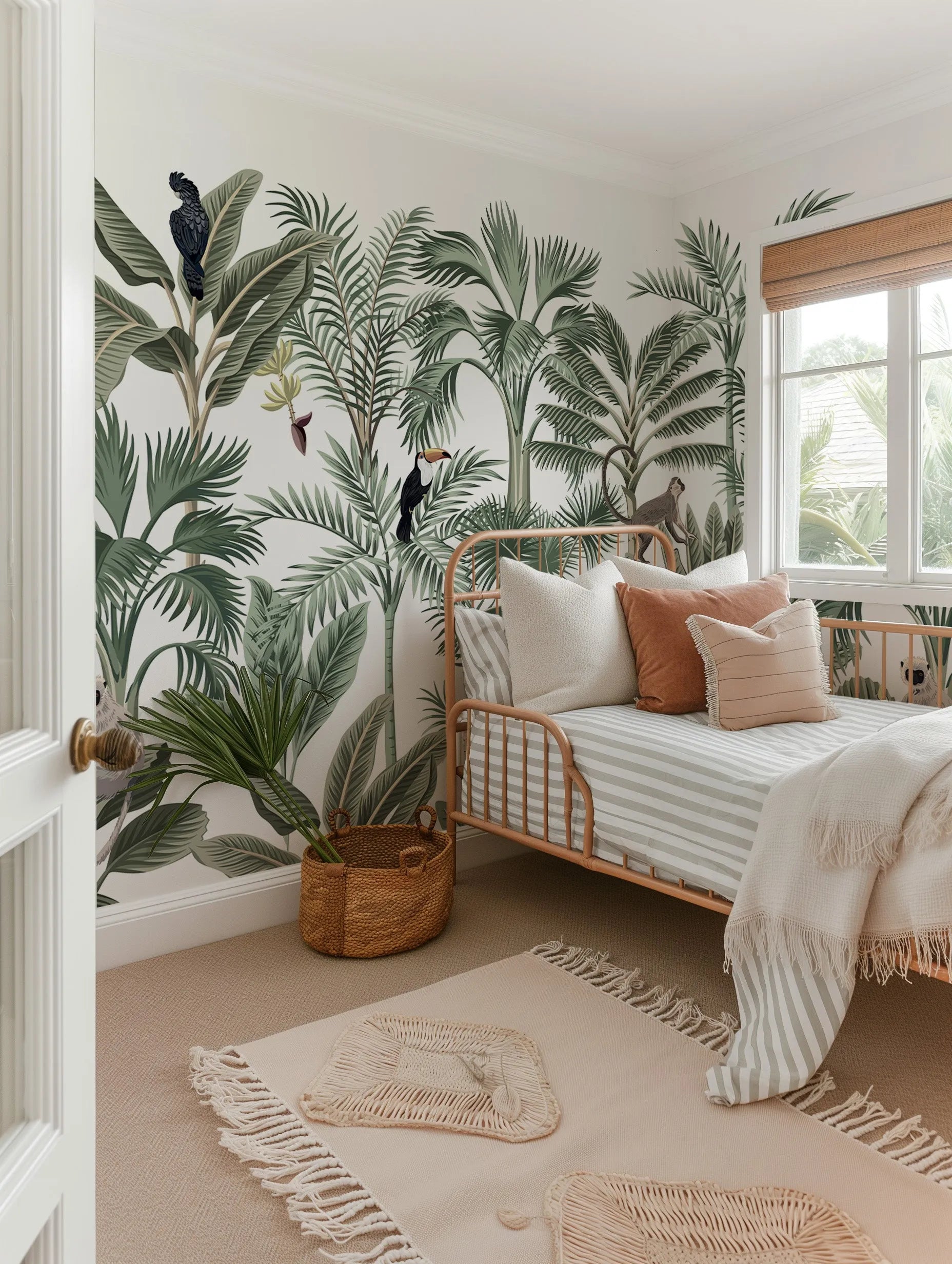 Into the Wild Wallpaper Mural from Olive et Oriel where you can shop wallpaper and artworks online