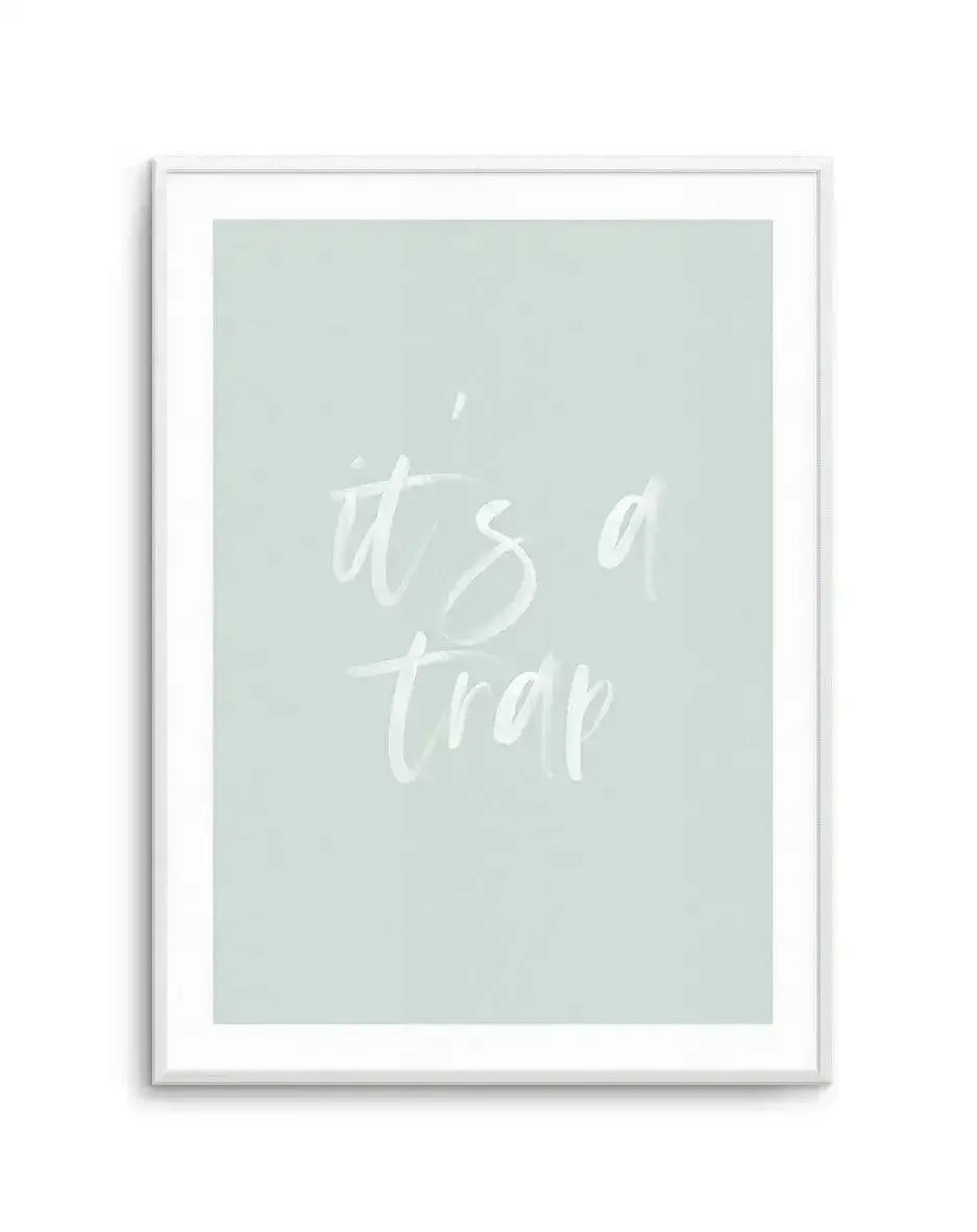 It's A Trap | 3 Colours Options Art Print-PRINT-Olive et Oriel-Olive et Oriel | Art Prints & Posters Online-Blush-A2 (42cm x 59.4cm | 23.4" x 16.5" | 420mm x 594mm)-Unframed Art Print-Buy-Australian-Art-Prints-Online-with-Olive-et-Oriel-Your-Artwork-Specialists-Austrailia-Decorate-With-Coastal-Photo-Wall-Art-Prints-From-Our-Beach-House-Artwork-Collection-Fine-Poster-and-Framed-Artwork