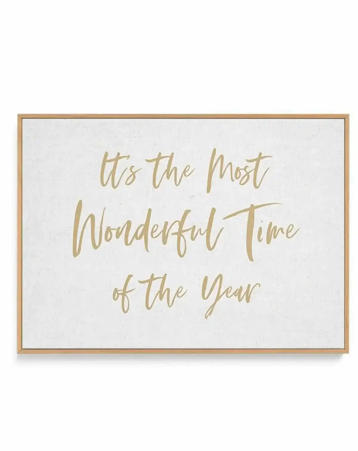 It's the Most Wonderful Time of the Year | Framed Canvas Art Print from Olive et Oriel where you can shop wallpaper and artworks online
