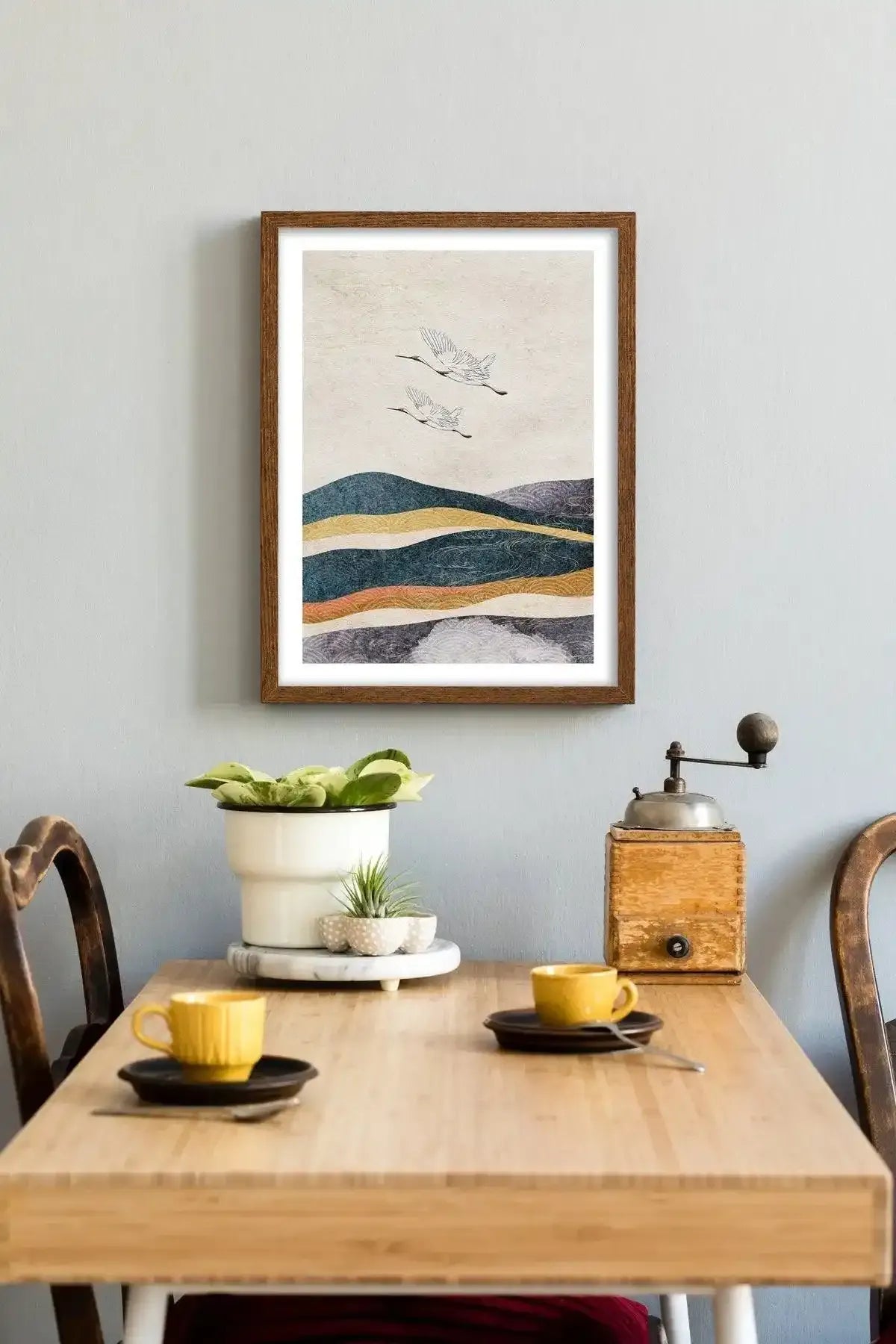 Japanese Vintage Cranes II Art Print-PRINT-Olive et Oriel-Olive et Oriel-Buy-Australian-Art-Prints-Online-with-Olive-et-Oriel-Your-Artwork-Specialists-Austrailia-Decorate-With-Coastal-Photo-Wall-Art-Prints-From-Our-Beach-House-Artwork-Collection-Fine-Poster-and-Framed-Artwork