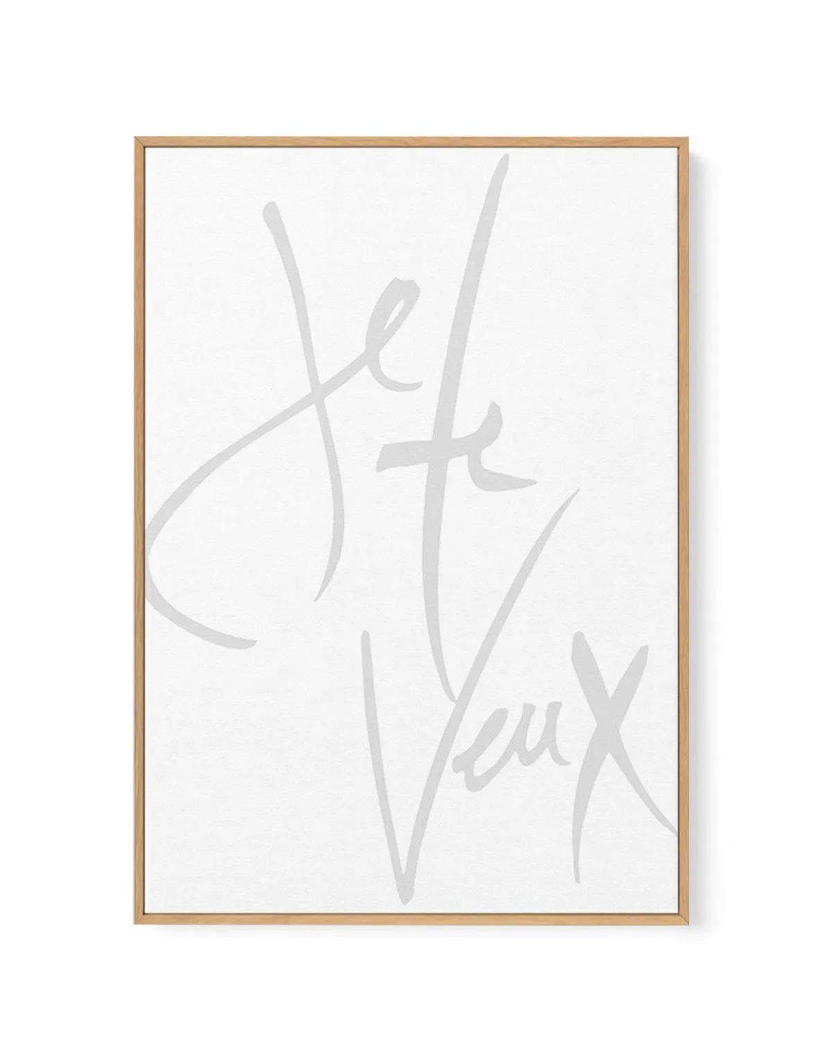Je Te Veux (I Want You) | Framed Canvas-CANVAS-You can shop wall art online with Olive et Oriel for everything from abstract art to fun kids wall art. Our beautiful modern art prints and canvas art are available from large canvas prints to wall art paintings and our proudly Australian artwork collection offers only the highest quality framed large wall art and canvas art Australia - You can buy fashion photography prints or Hampton print posters and paintings on canvas from Olive et Oriel and ha