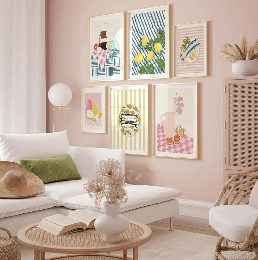 Lemon Still Life by Jenny Liz Rome Art Print-PRINT-Olive et Oriel-Jenny Liz Rome-Buy-Australian-Art-Prints-Online-with-Olive-et-Oriel-Your-Artwork-Specialists-Austrailia-Decorate-With-Coastal-Photo-Wall-Art-Prints-From-Our-Beach-House-Artwork-Collection-Fine-Poster-and-Framed-Artwork