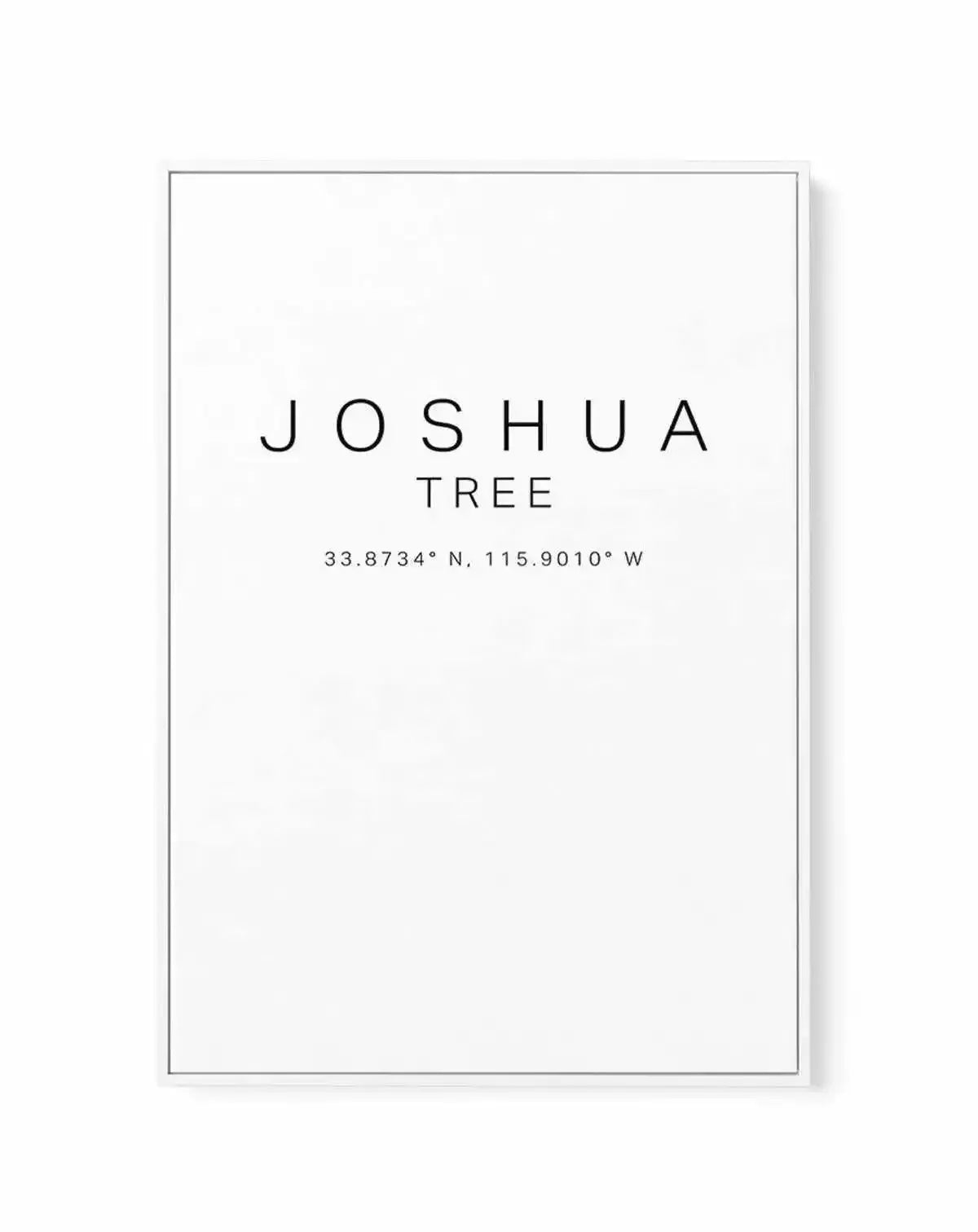 Joshua Tree Coordinates | Framed Canvas-CANVAS-You can shop wall art online with Olive et Oriel for everything from abstract art to fun kids wall art. Our beautiful modern art prints and canvas art are available from large canvas prints to wall art paintings and our proudly Australian artwork collection offers only the highest quality framed large wall art and canvas art Australia - You can buy fashion photography prints or Hampton print posters and paintings on canvas from Olive et Oriel and ha