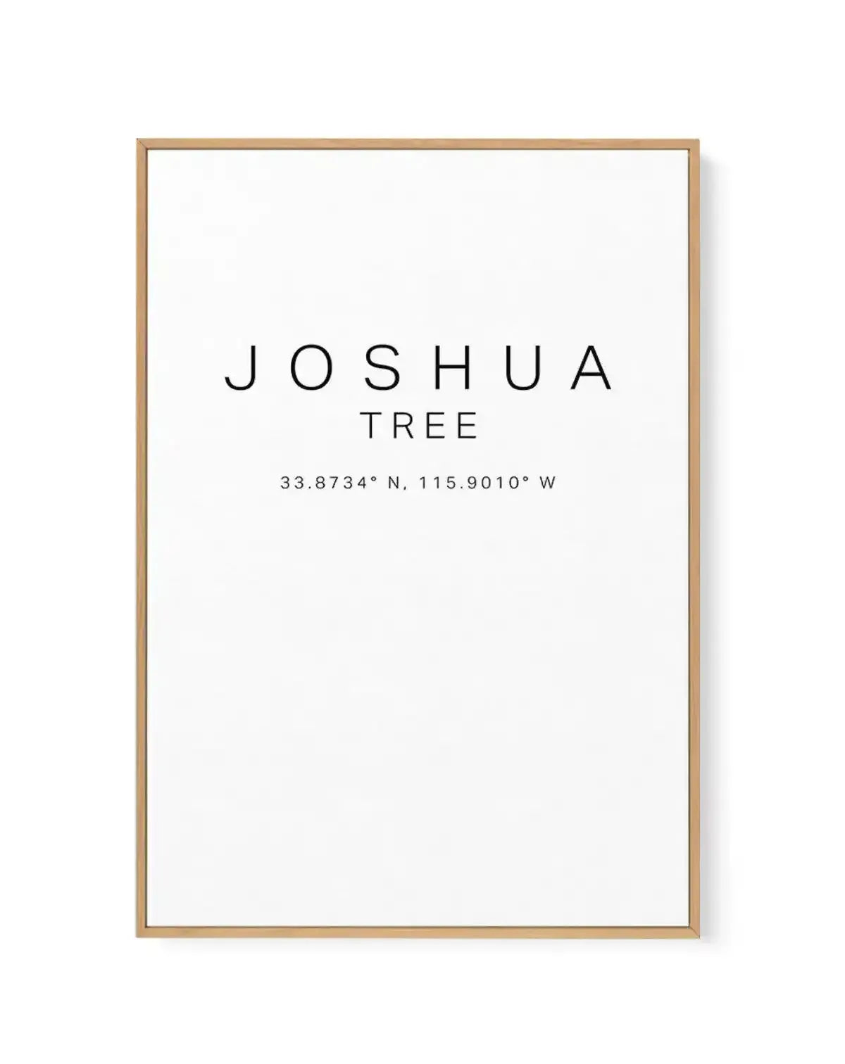 Joshua Tree Coordinates | Framed Canvas-CANVAS-You can shop wall art online with Olive et Oriel for everything from abstract art to fun kids wall art. Our beautiful modern art prints and canvas art are available from large canvas prints to wall art paintings and our proudly Australian artwork collection offers only the highest quality framed large wall art and canvas art Australia - You can buy fashion photography prints or Hampton print posters and paintings on canvas from Olive et Oriel and ha