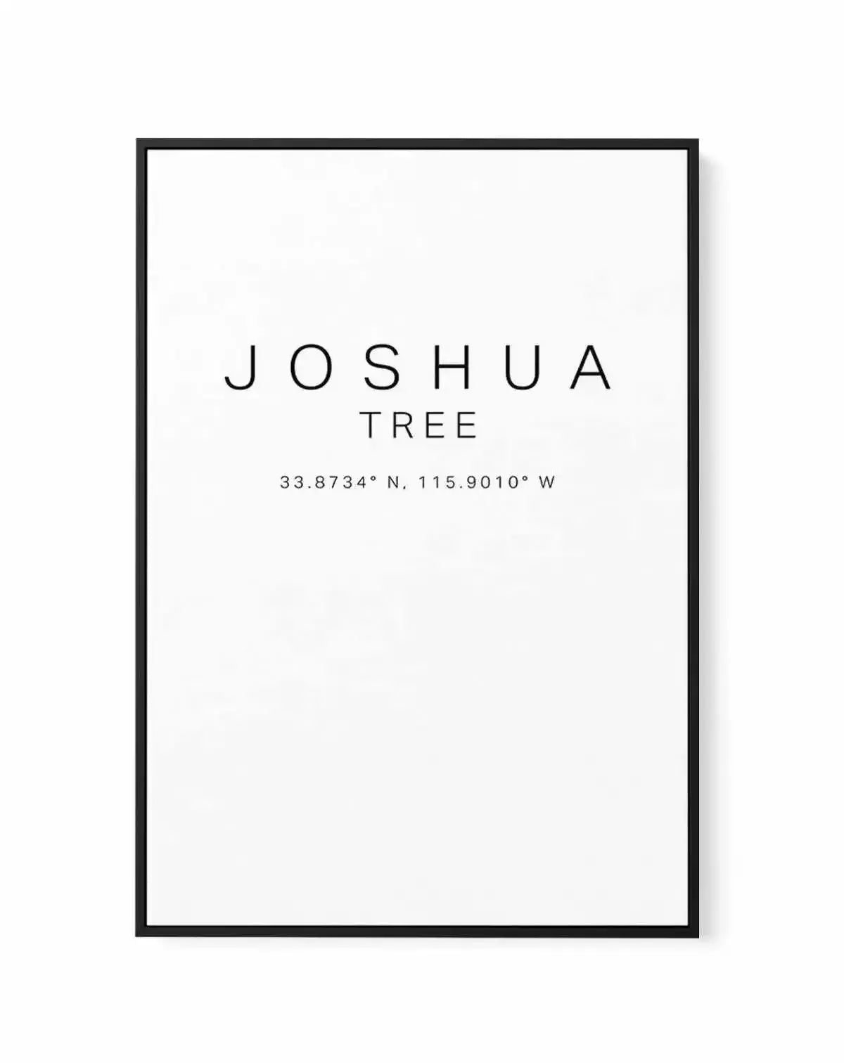 Joshua Tree Coordinates | Framed Canvas-CANVAS-You can shop wall art online with Olive et Oriel for everything from abstract art to fun kids wall art. Our beautiful modern art prints and canvas art are available from large canvas prints to wall art paintings and our proudly Australian artwork collection offers only the highest quality framed large wall art and canvas art Australia - You can buy fashion photography prints or Hampton print posters and paintings on canvas from Olive et Oriel and ha