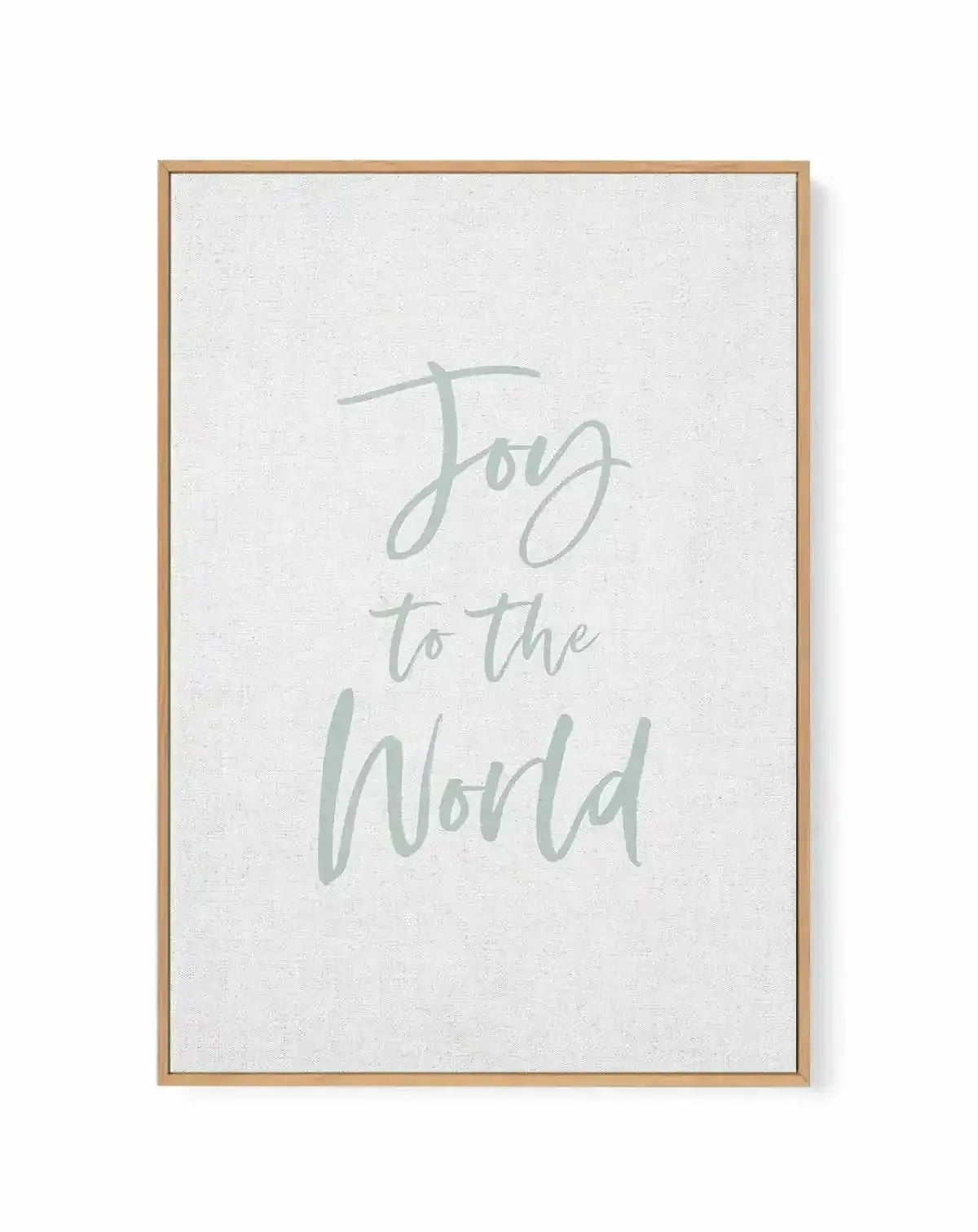 Joy to the World | Framed Canvas Art Print from Olive et Oriel where you can shop wallpaper and artworks online