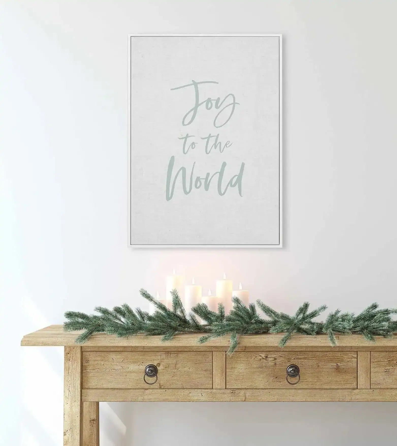 Joy to the World | Framed Canvas-CANVAS-You can shop wall art online with Olive et Oriel for everything from abstract art to fun kids wall art. Our beautiful modern art prints and canvas art are available from large canvas prints to wall art paintings and our proudly Australian artwork collection offers only the highest quality framed large wall art and canvas art Australia - You can buy fashion photography prints or Hampton print posters and paintings on canvas from Olive et Oriel and have them