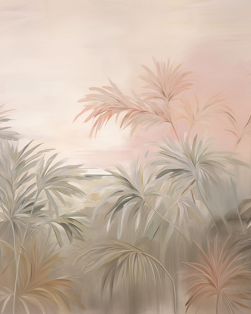 Jungle Retreat Wallpaper Mural from Olive et Oriel where you can shop wallpaper and artworks online