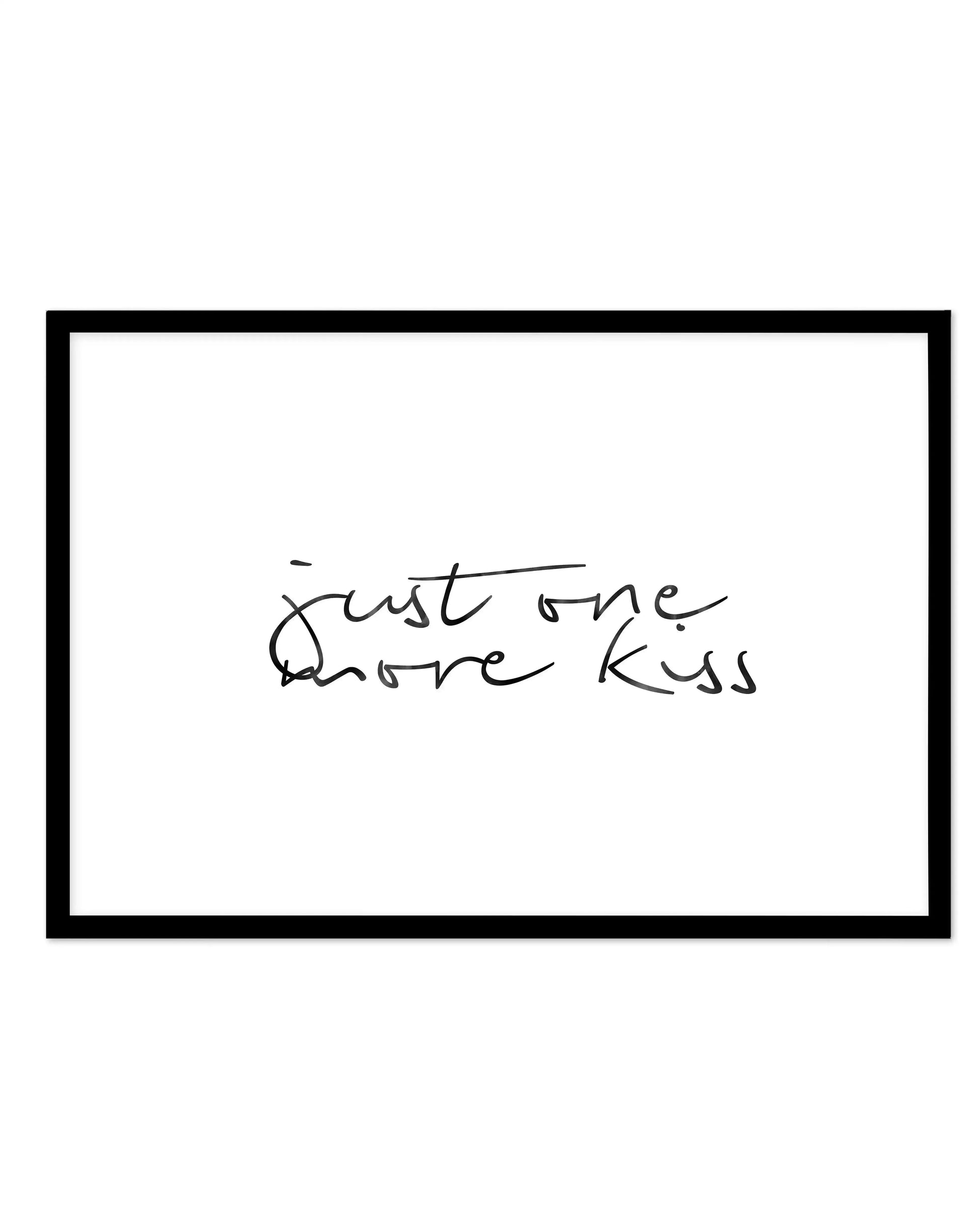 Just One More Kiss | LS Art Print-PRINT-Olive et Oriel-Olive et Oriel-A5 | 5.8" x 8.3" | 14.8 x 21cm-Black-With White Border-Buy-Australian-Art-Prints-Online-with-Olive-et-Oriel-Your-Artwork-Specialists-Austrailia-Decorate-With-Coastal-Photo-Wall-Art-Prints-From-Our-Beach-House-Artwork-Collection-Fine-Poster-and-Framed-Artwork
