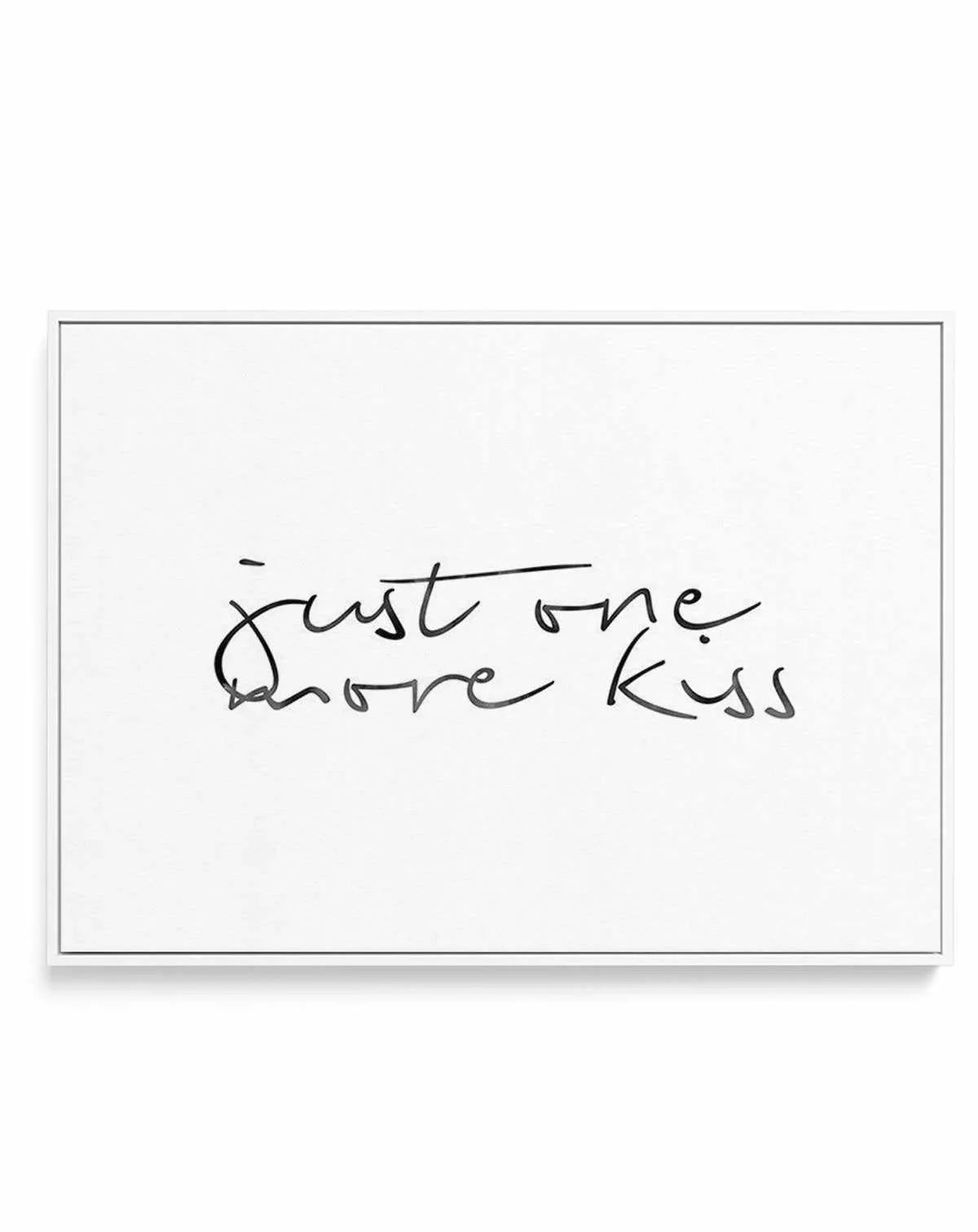 Just One More Kiss | LS | Framed Canvas-CANVAS-You can shop wall art online with Olive et Oriel for everything from abstract art to fun kids wall art. Our beautiful modern art prints and canvas art are available from large canvas prints to wall art paintings and our proudly Australian artwork collection offers only the highest quality framed large wall art and canvas art Australia - You can buy fashion photography prints or Hampton print posters and paintings on canvas from Olive et Oriel and ha